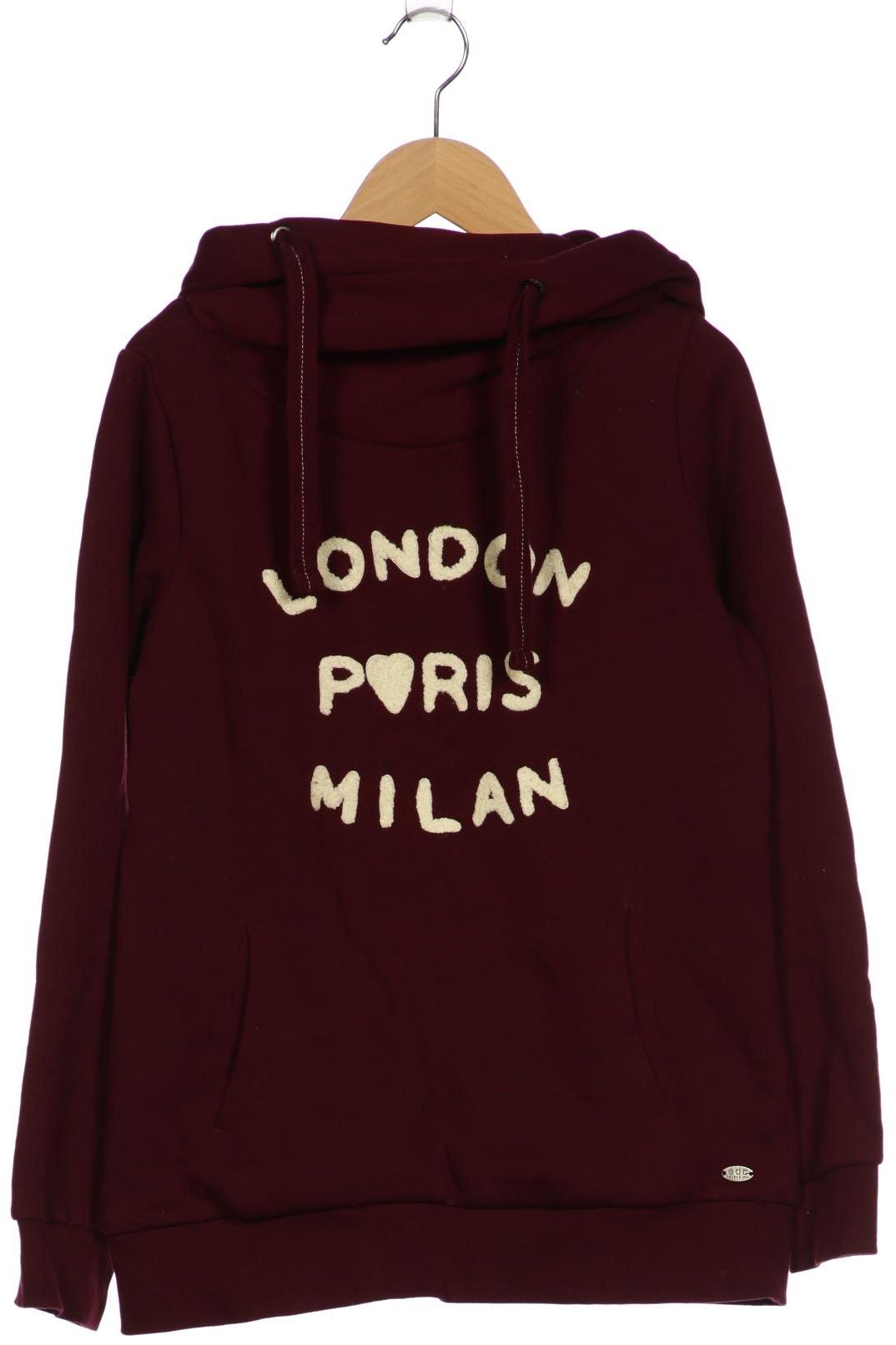

edc by Esprit Damen Kapuzenpullover, bordeaux, Gr. 36