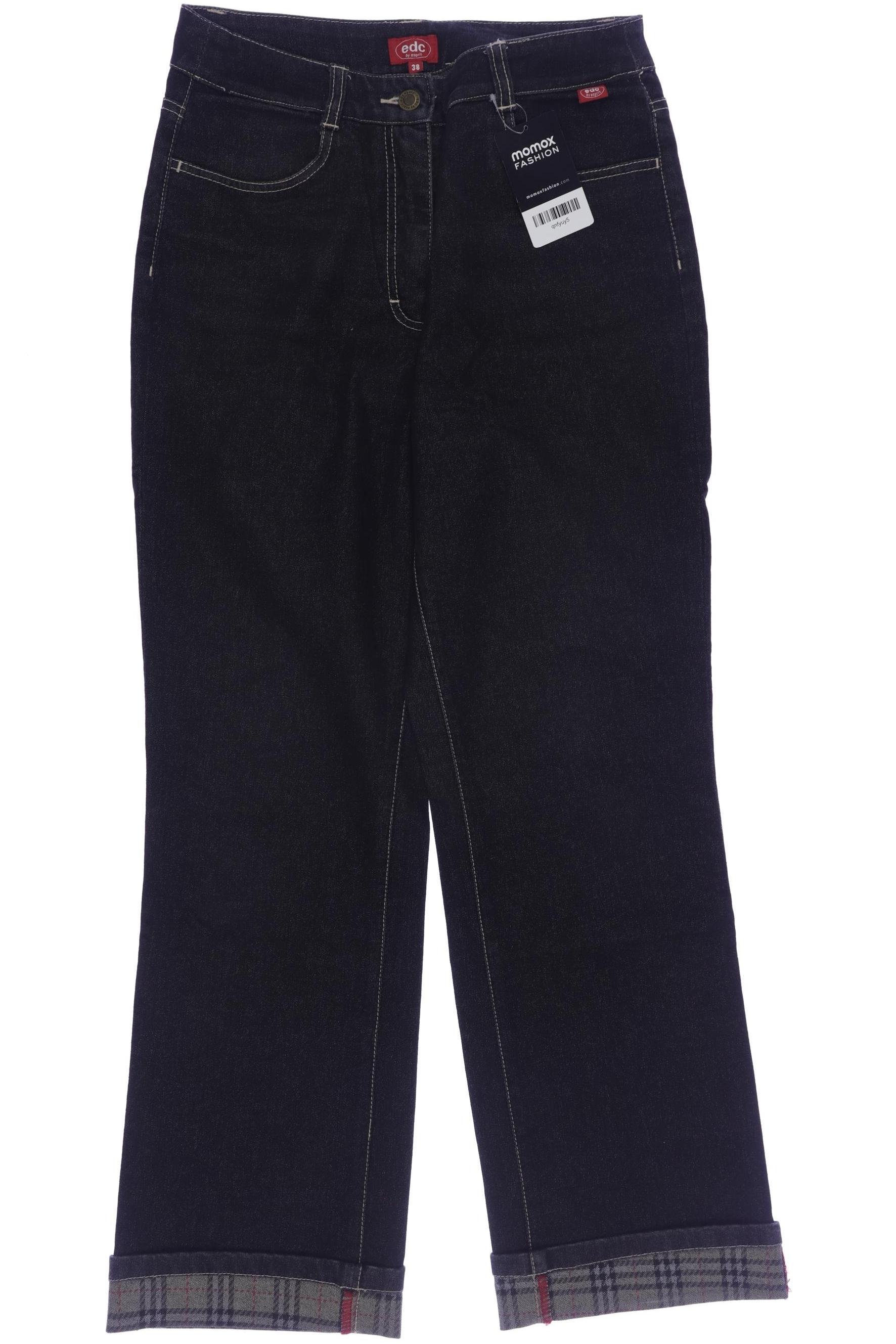 

edc by Esprit Damen Jeans, schwarz, Gr. 38
