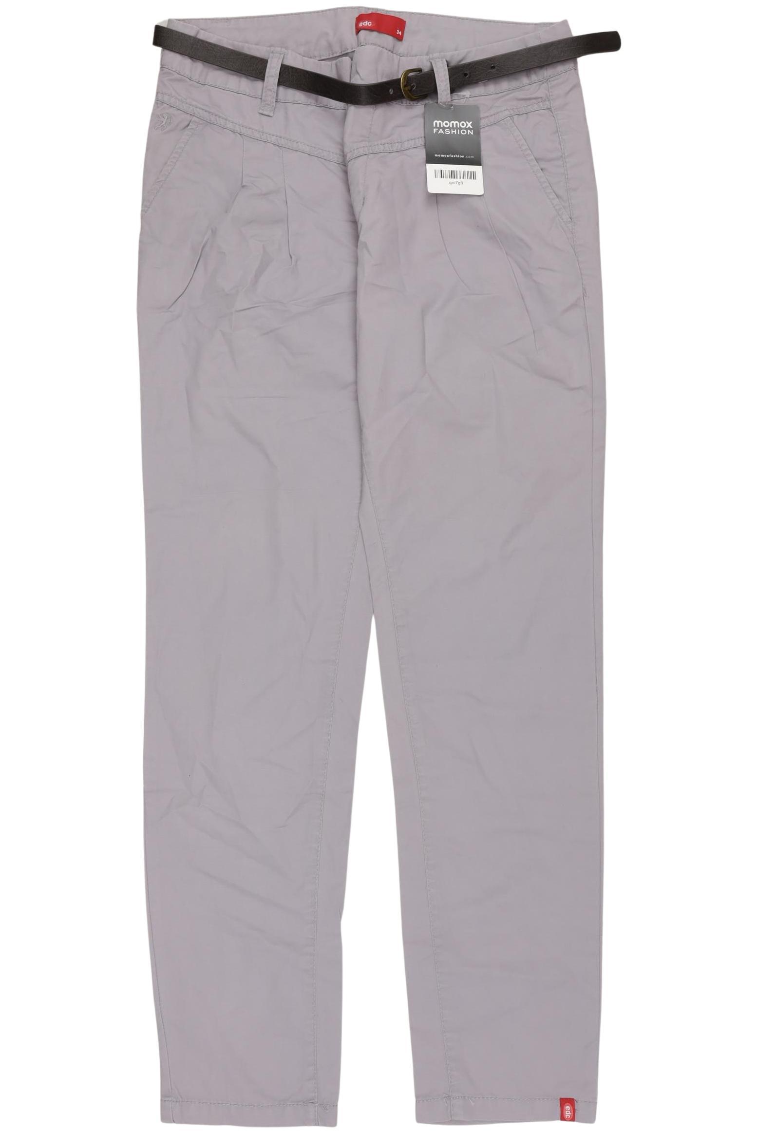 

edc by Esprit Damen Stoffhose, flieder, Gr. 34
