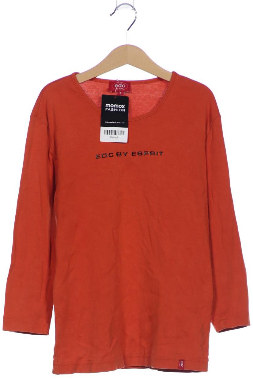 

edc by Esprit Damen Langarmshirt, orange, Gr. 36