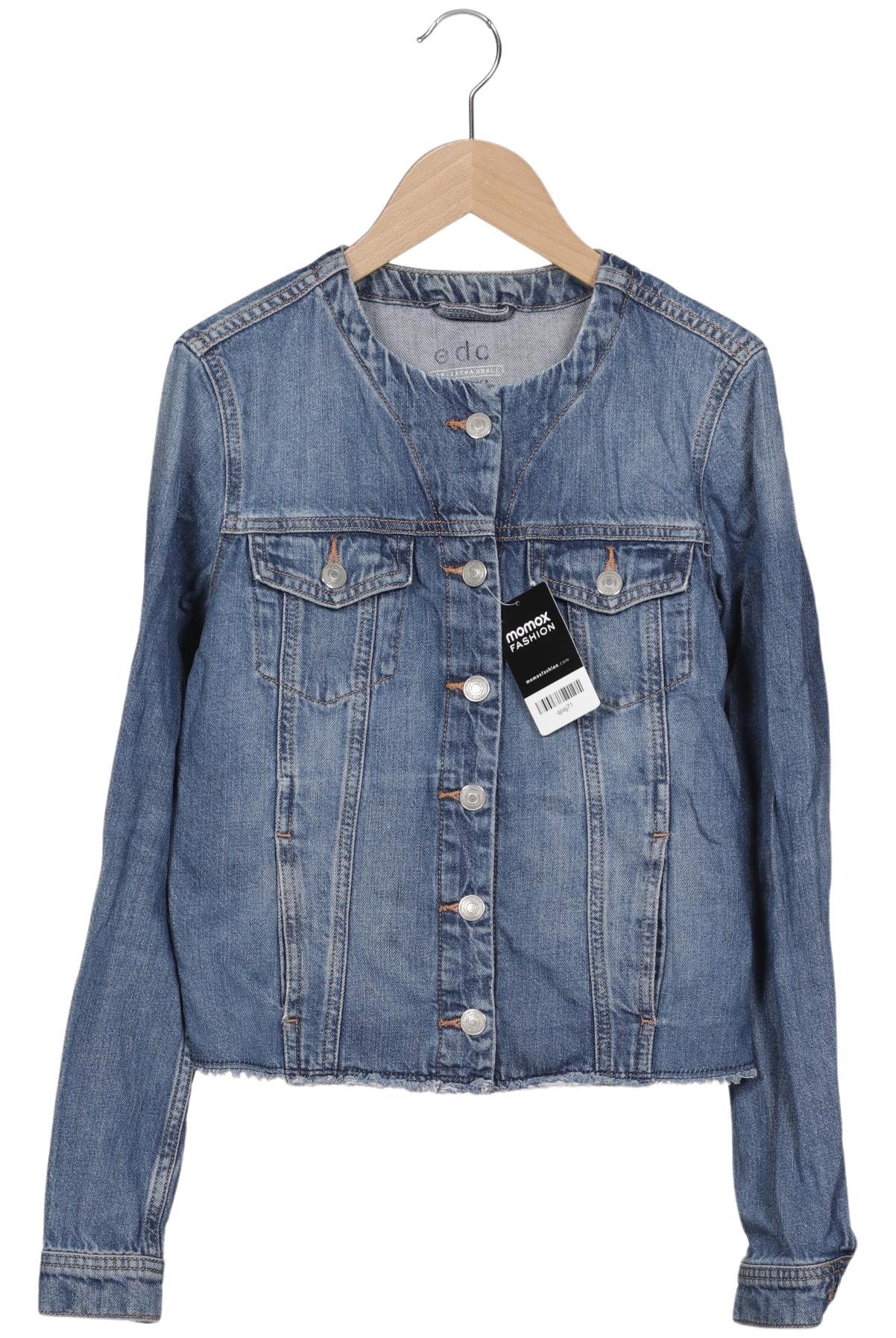 

edc by Esprit Damen Jacke, blau, Gr. 34