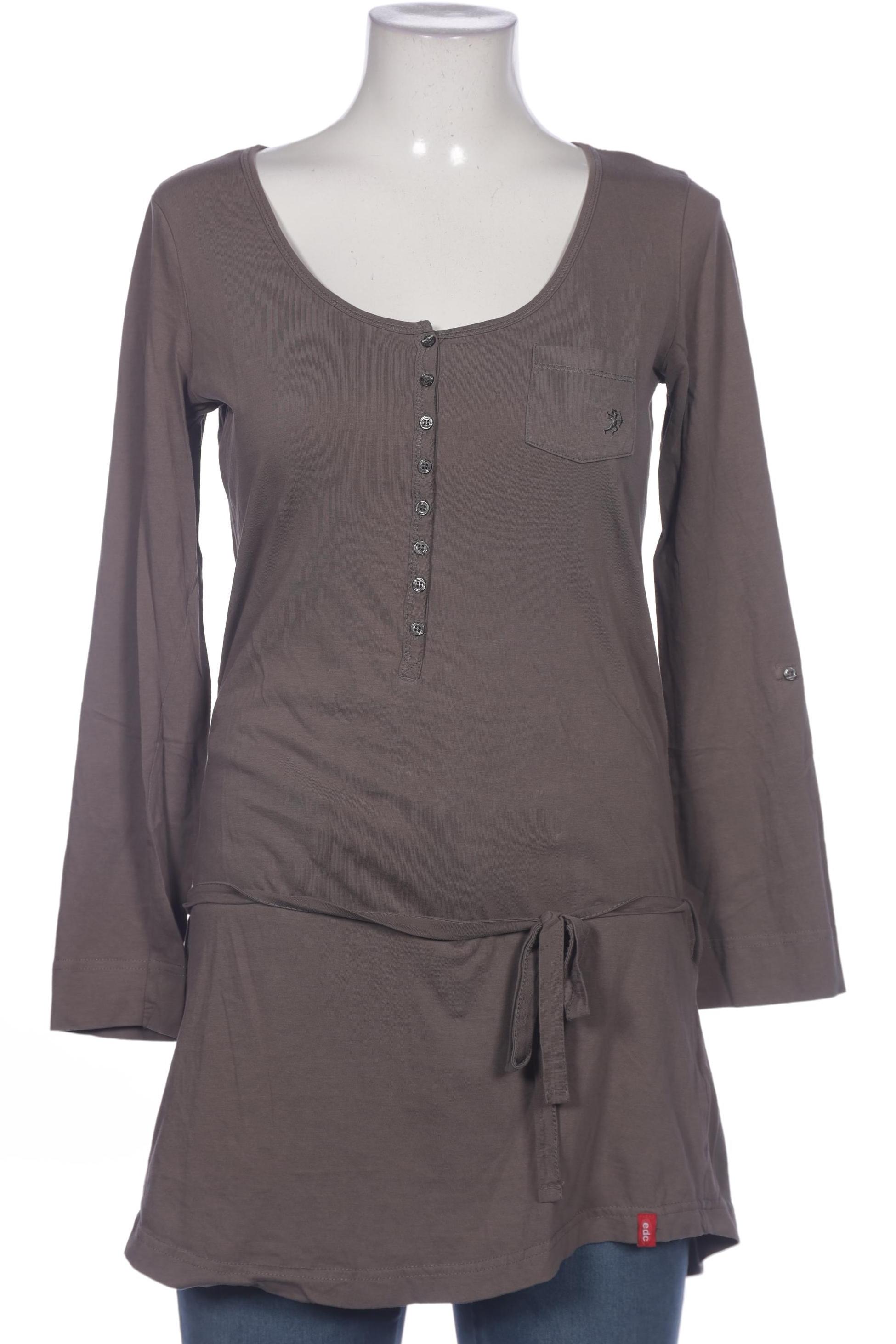 

edc by Esprit Damen Langarmshirt, braun, Gr. 38