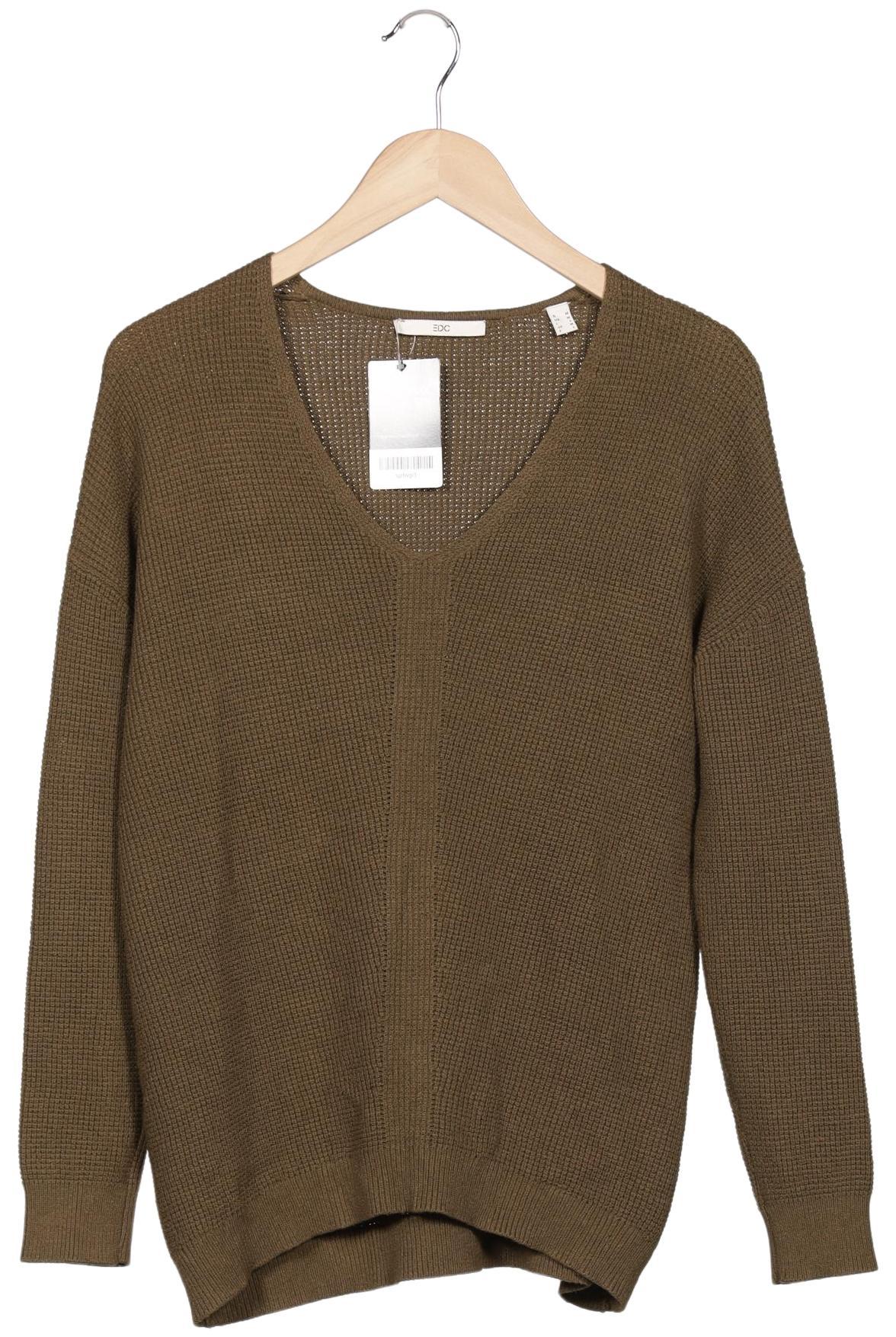 

edc by Esprit Damen Pullover, grün, Gr. 38