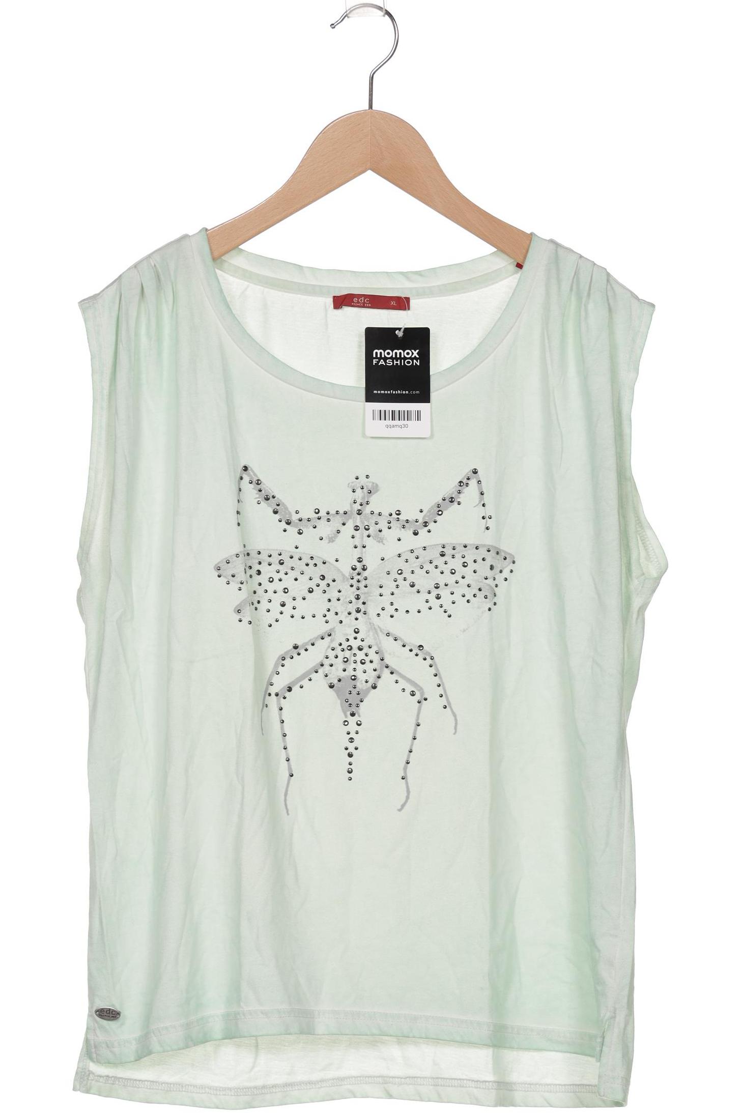 

edc by Esprit Damen T-Shirt, hellgrün, Gr. 44