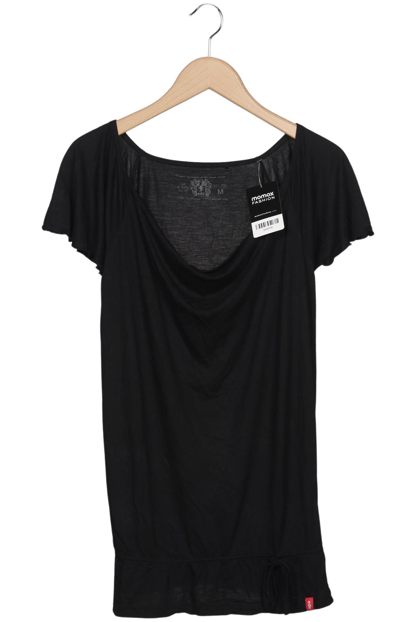 

edc by Esprit Damen T-Shirt, schwarz, Gr. 38
