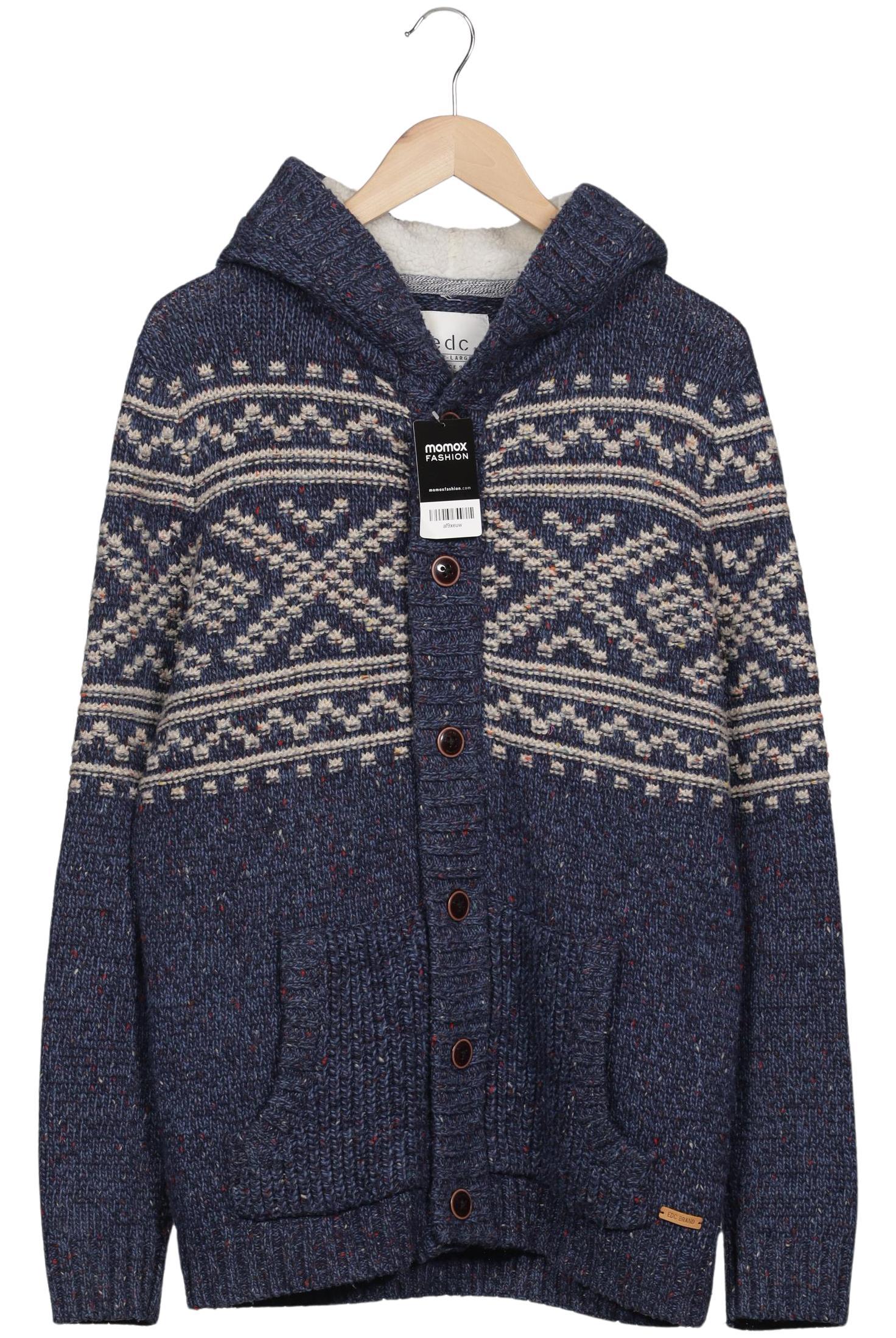 

edc by Esprit Herren Strickjacke, marineblau, Gr. 52