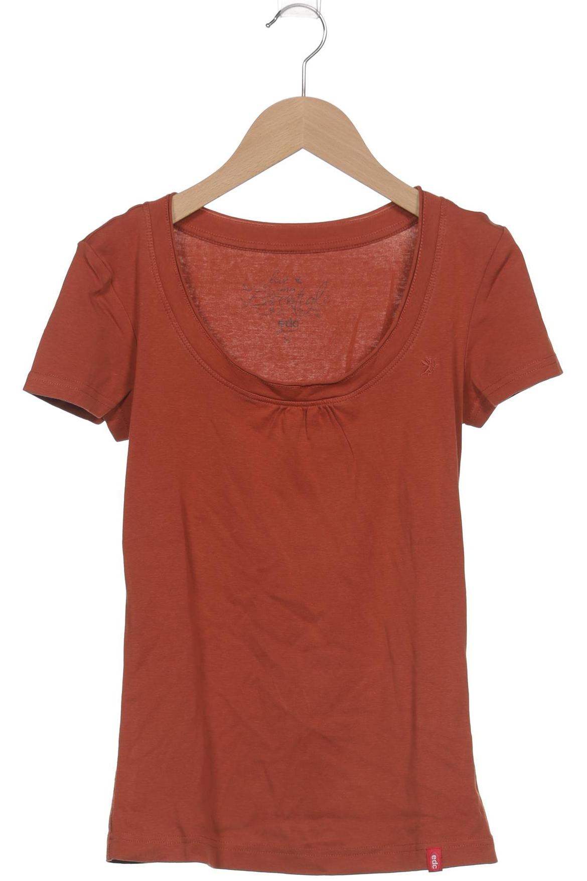 

edc by Esprit Damen T-Shirt, braun, Gr. 36