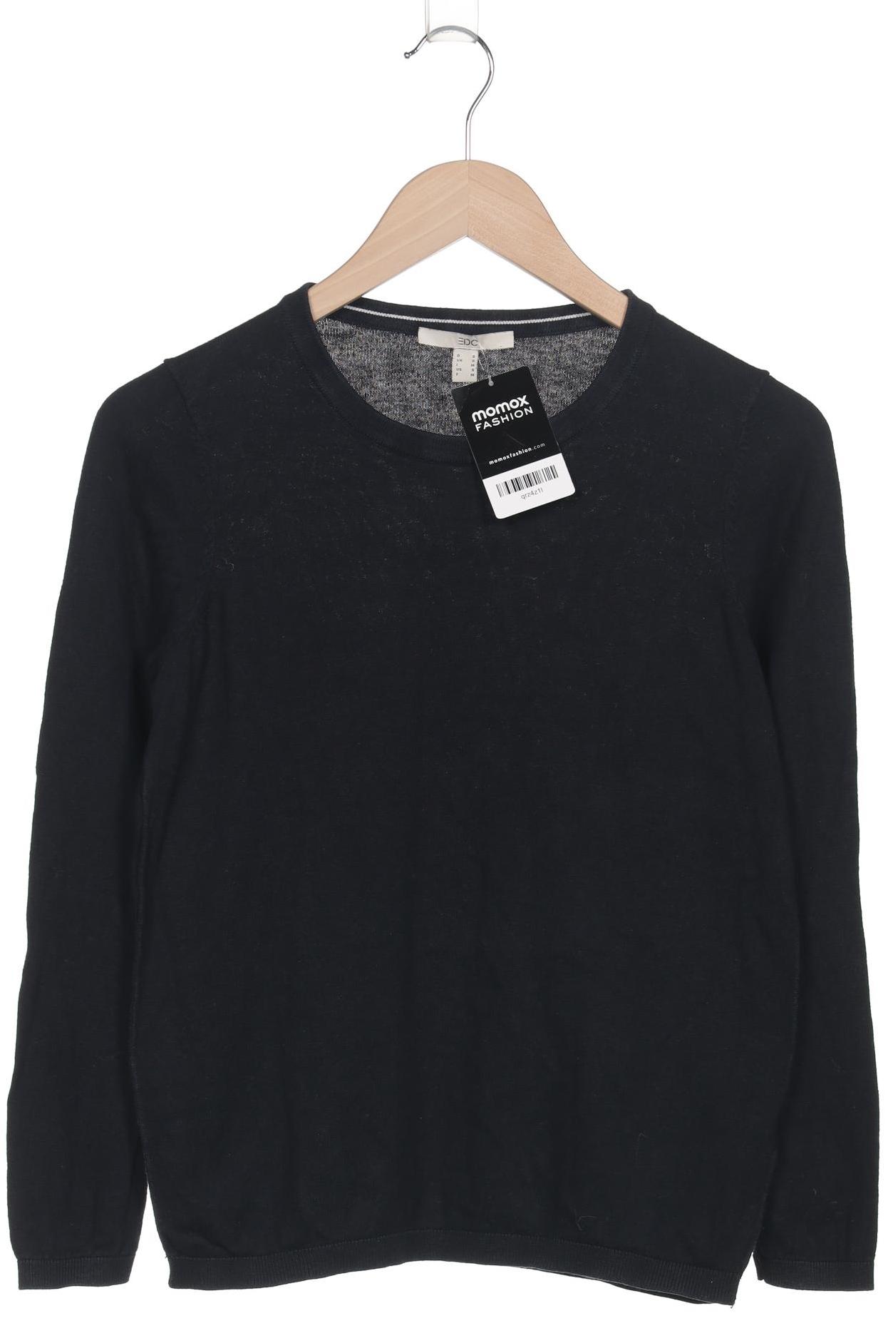 

edc by Esprit Damen Pullover, schwarz, Gr. 36