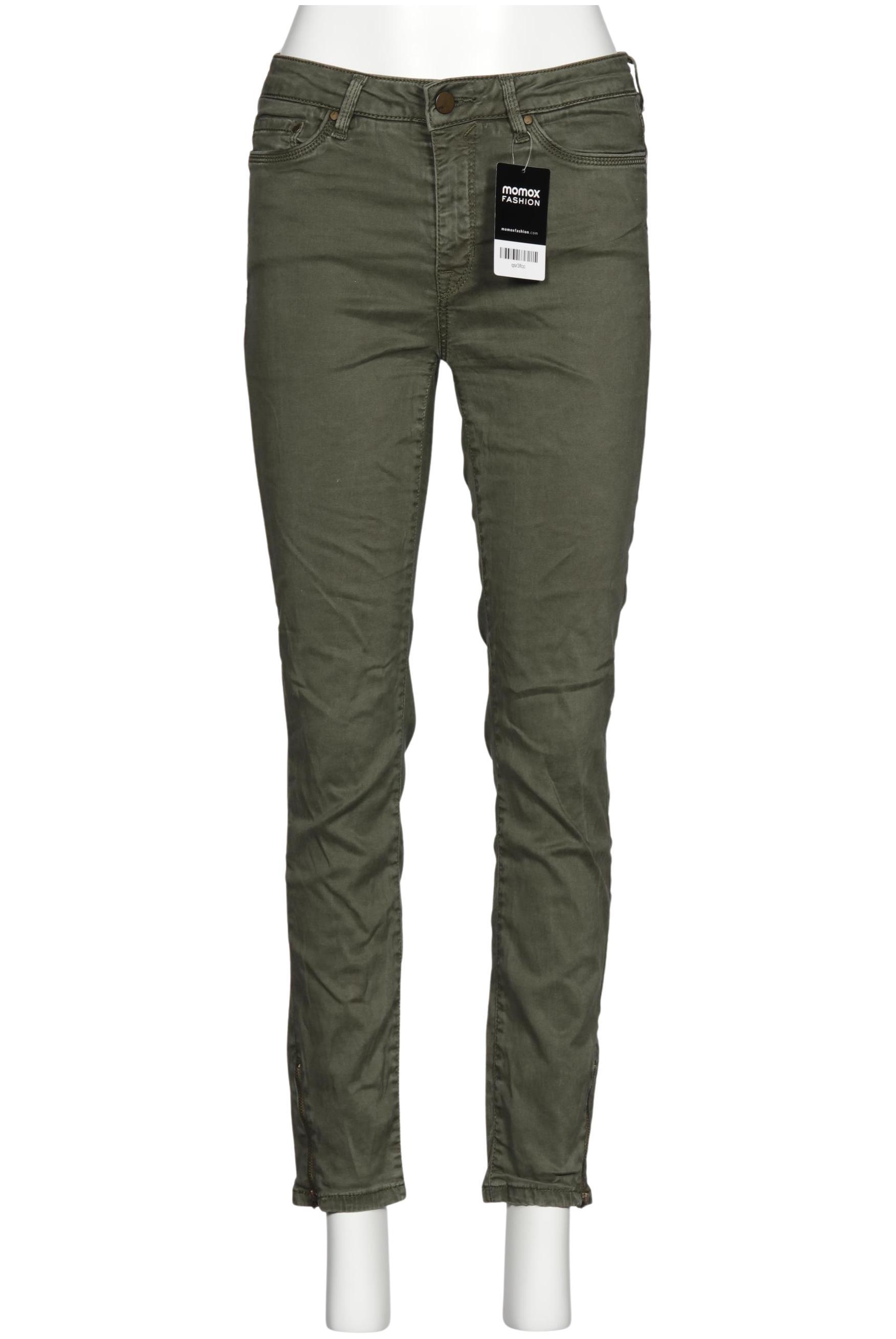 

edc by Esprit Damen Stoffhose, grün, Gr. 34