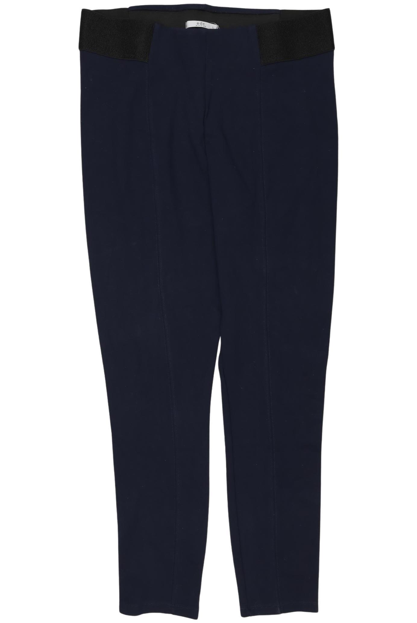 

edc by Esprit Damen Stoffhose, marineblau, Gr. 0
