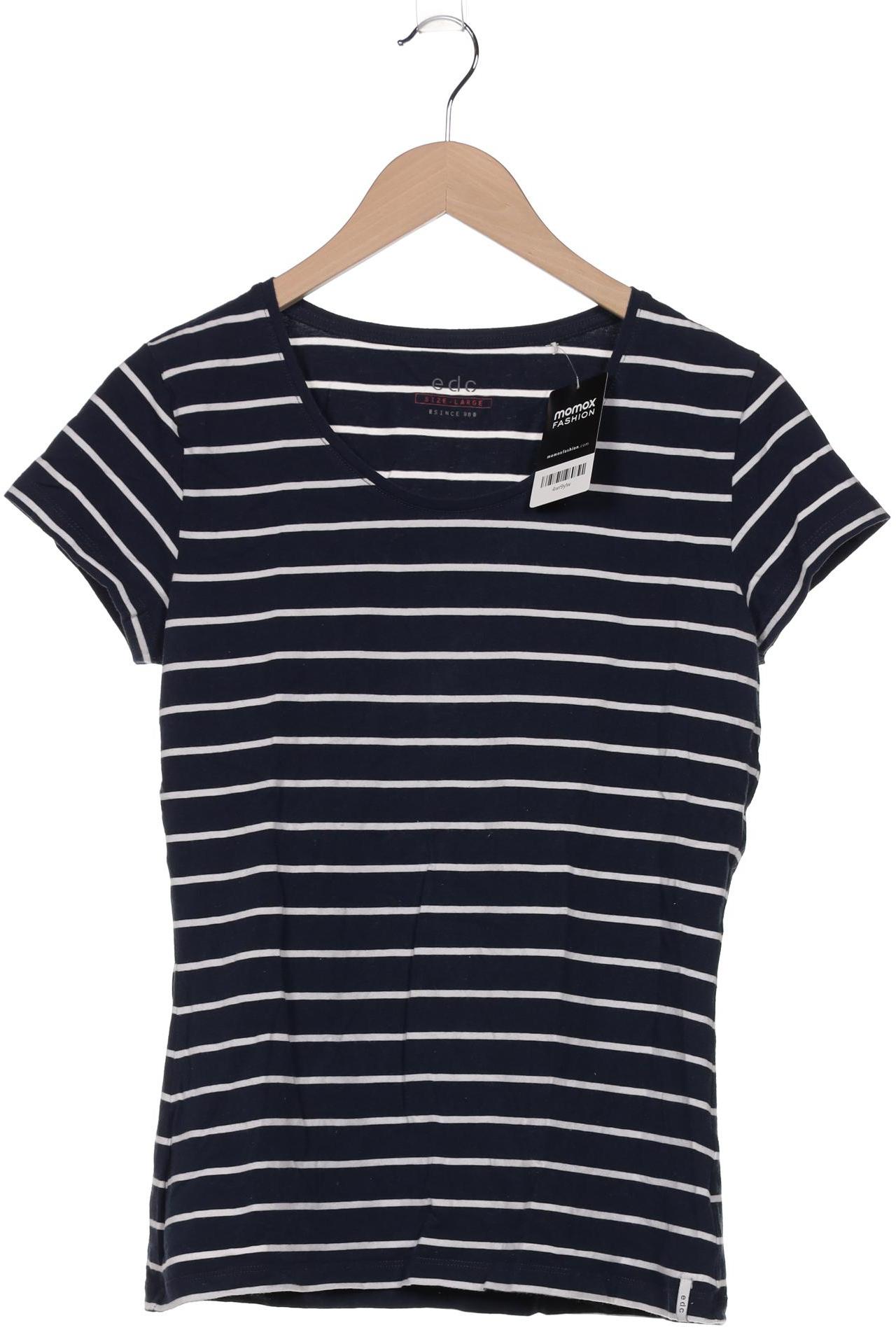 

edc by Esprit Damen T-Shirt, marineblau, Gr. 42