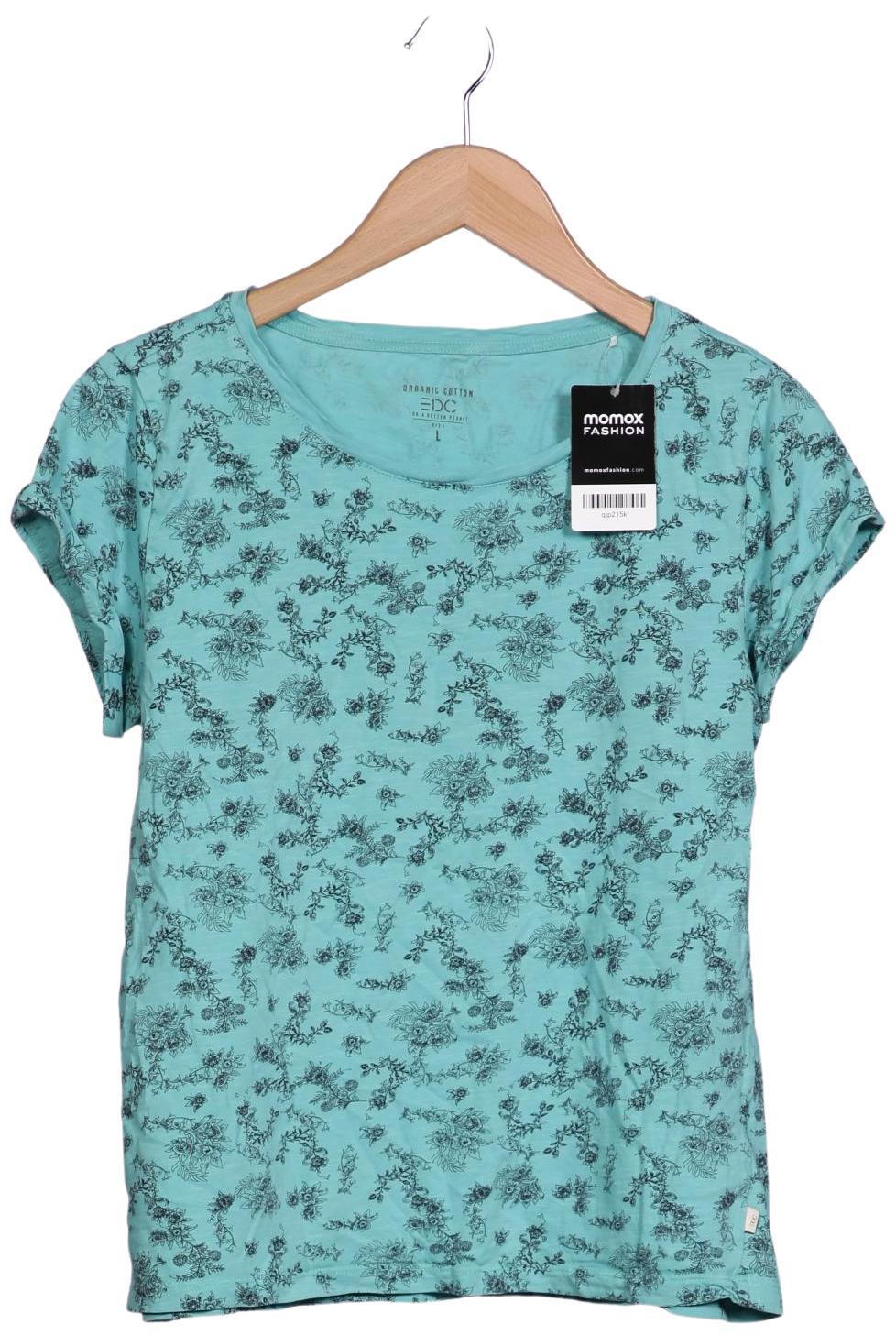 

edc by Esprit Damen T-Shirt, türkis, Gr. 42