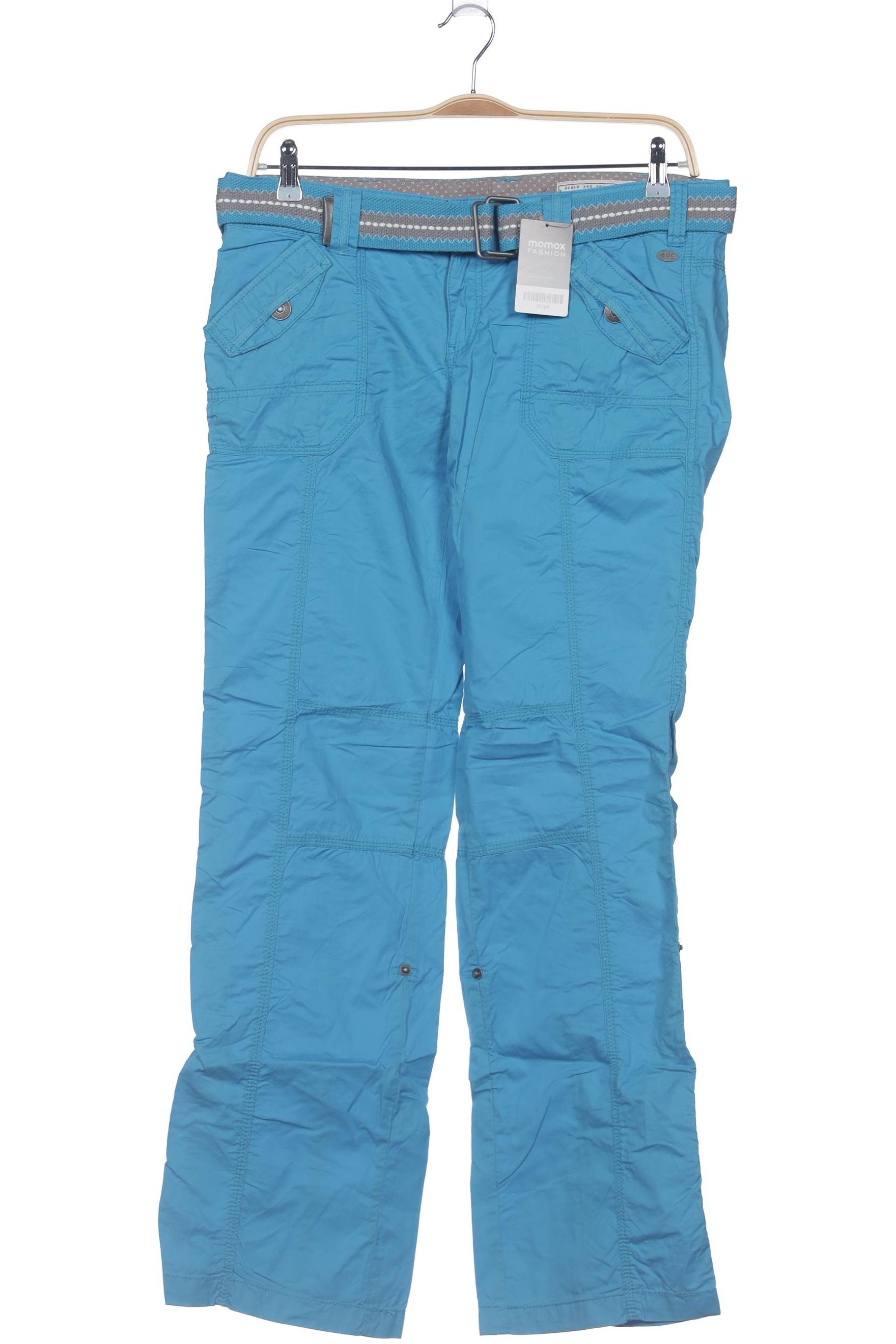 

edc by Esprit Damen Stoffhose, blau, Gr. 42