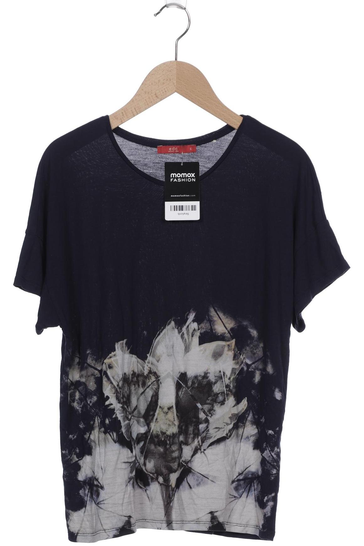 

edc by Esprit Damen T-Shirt, marineblau