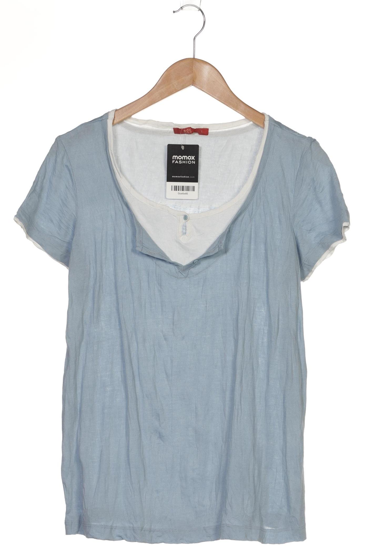 

edc by Esprit Damen T-Shirt, hellblau, Gr. 42