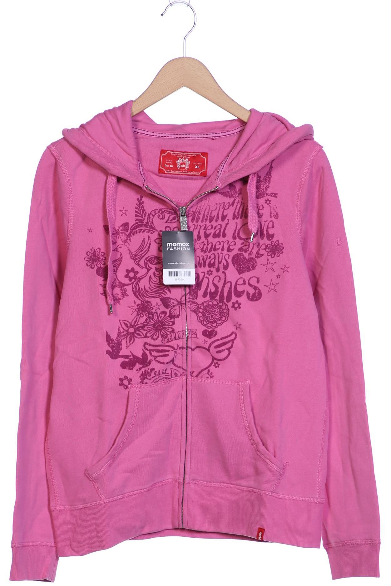 

edc by Esprit Damen Kapuzenpullover, pink, Gr. 44