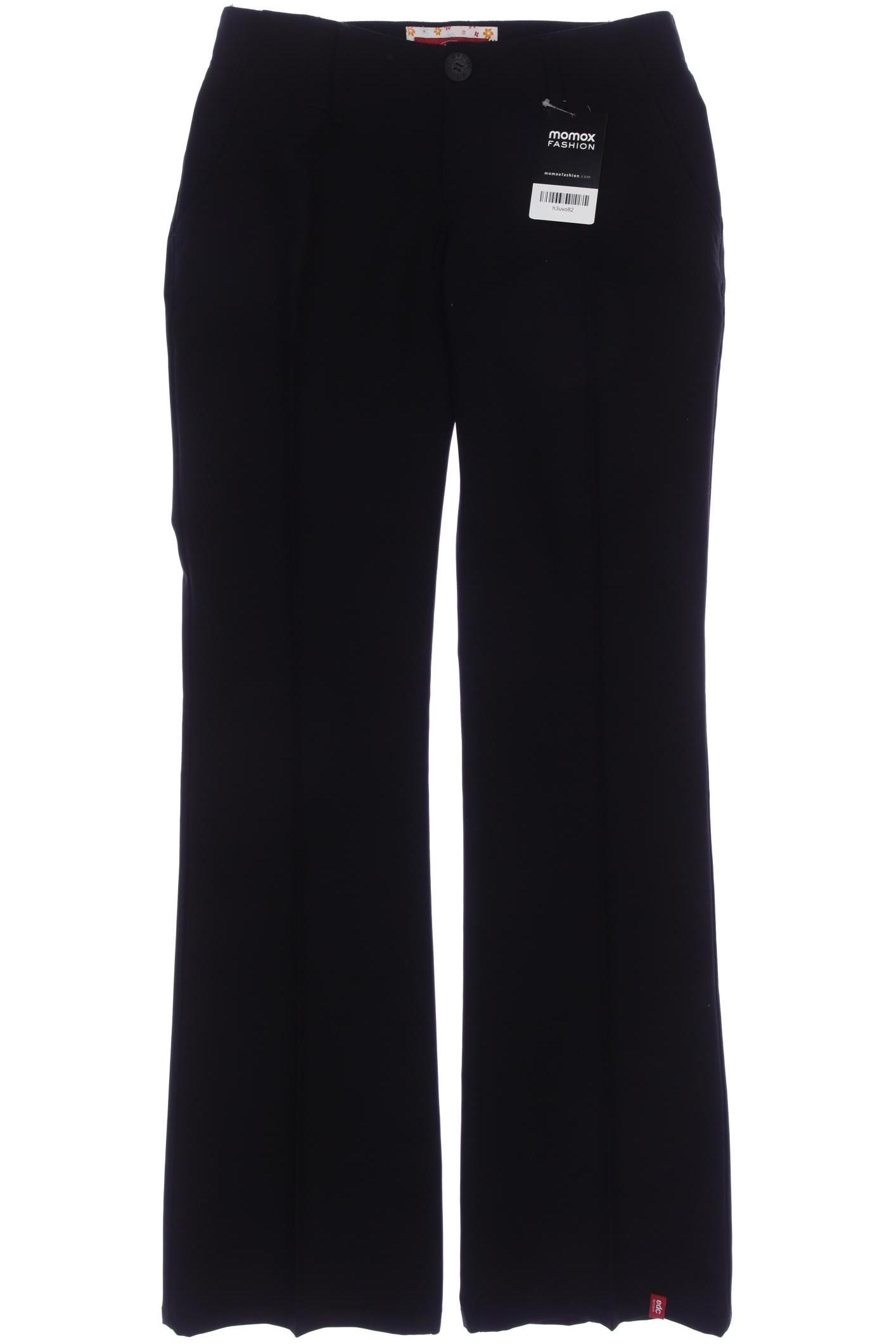 

edc by Esprit Damen Stoffhose, schwarz, Gr. 32