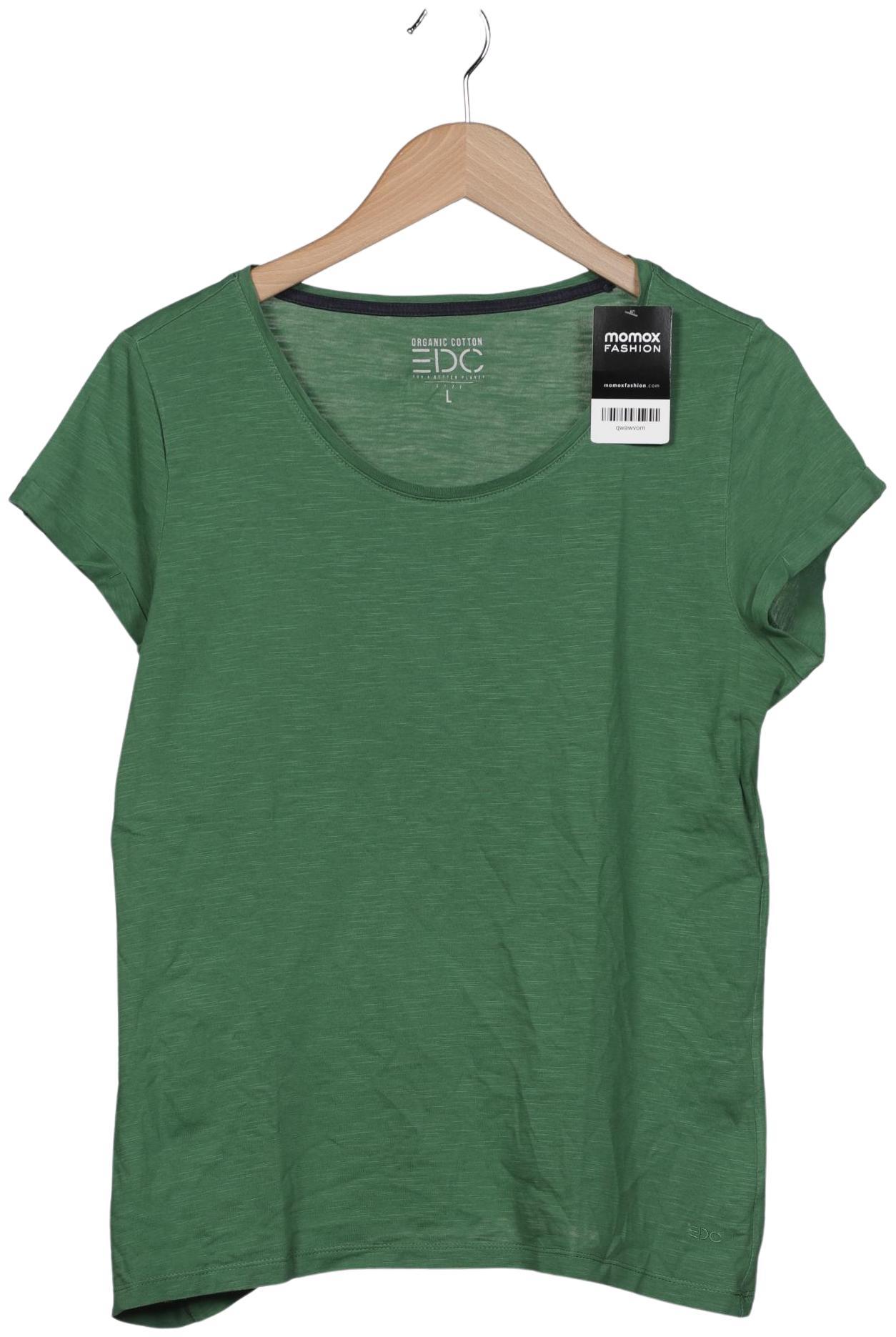 

edc by Esprit Damen T-Shirt, grün, Gr. 42