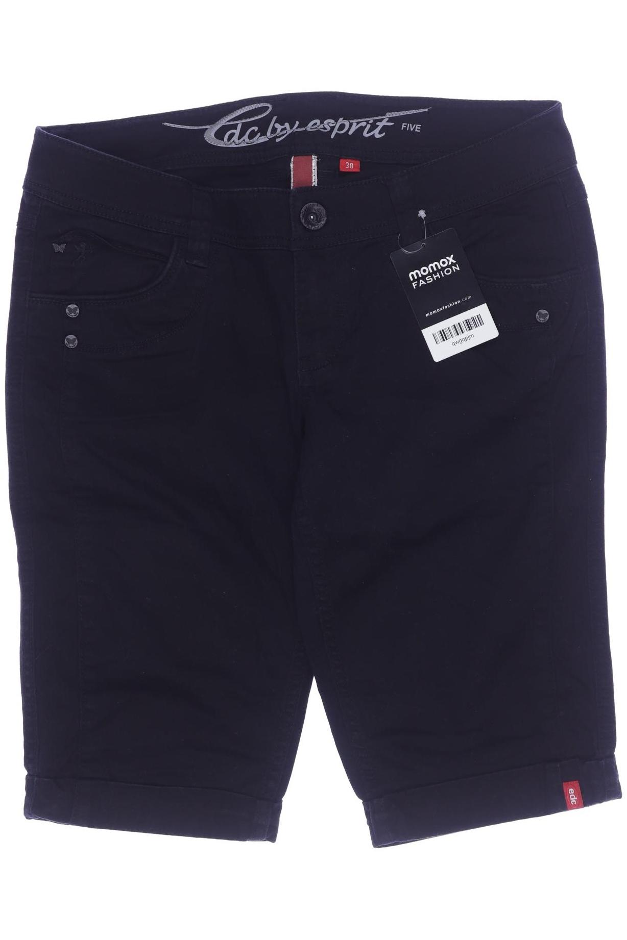 

edc by Esprit Damen Shorts, schwarz, Gr. 38