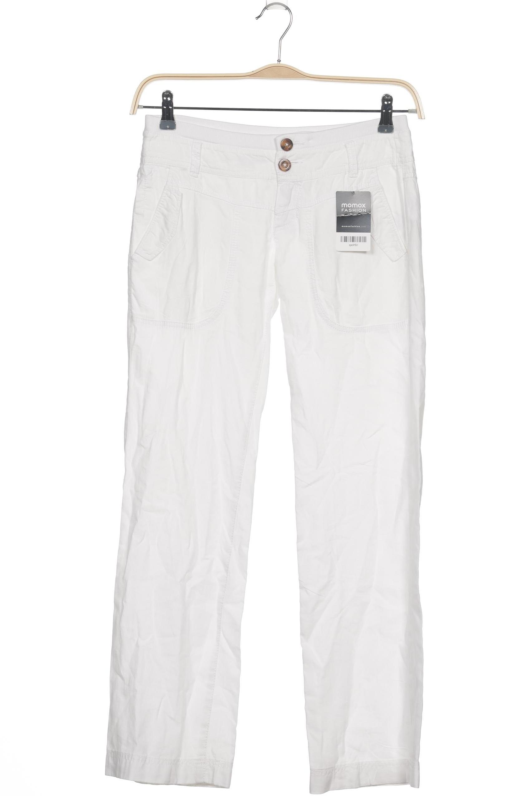 

edc by Esprit Damen Stoffhose, weiß, Gr. 34