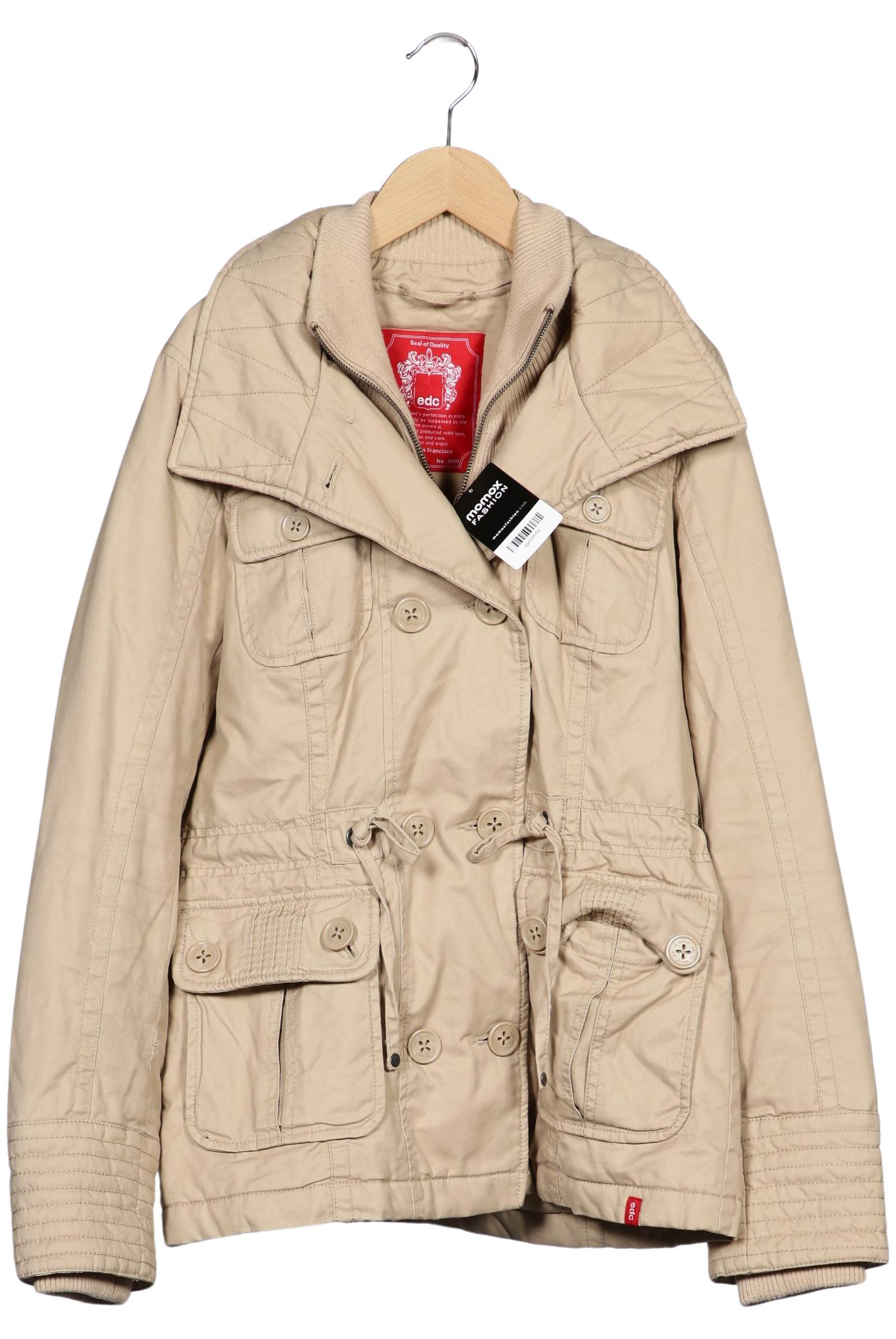 

edc by Esprit Damen Mantel, beige, Gr. 38