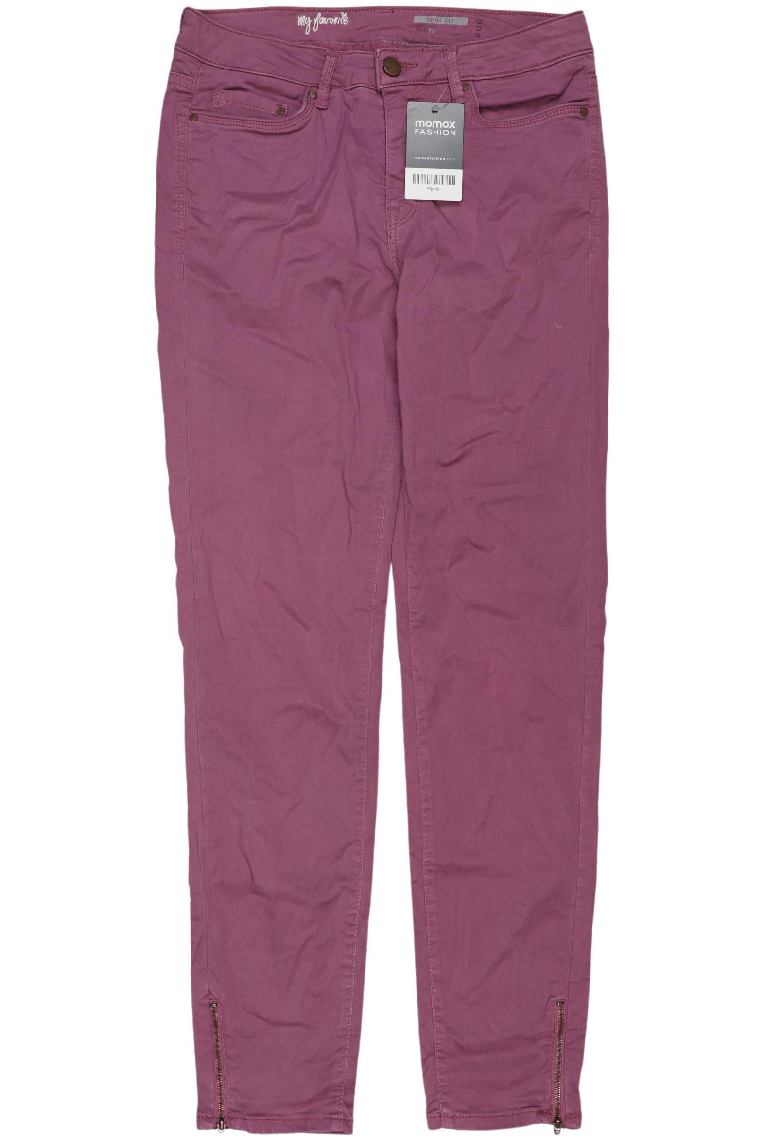 

edc by Esprit Damen Stoffhose, pink, Gr. 36