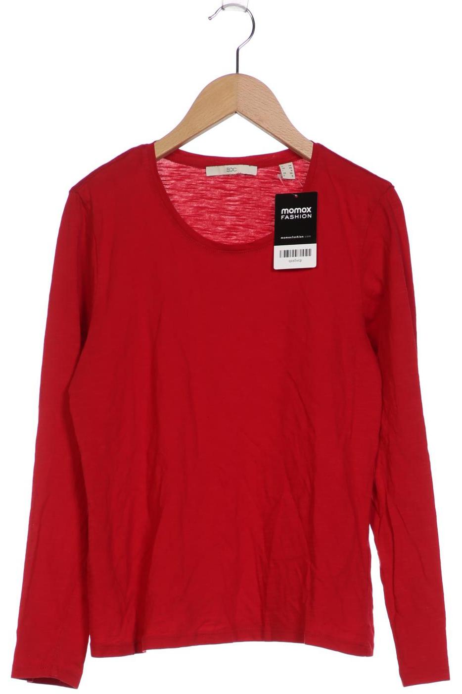 

edc by Esprit Damen Langarmshirt, rot, Gr. 34