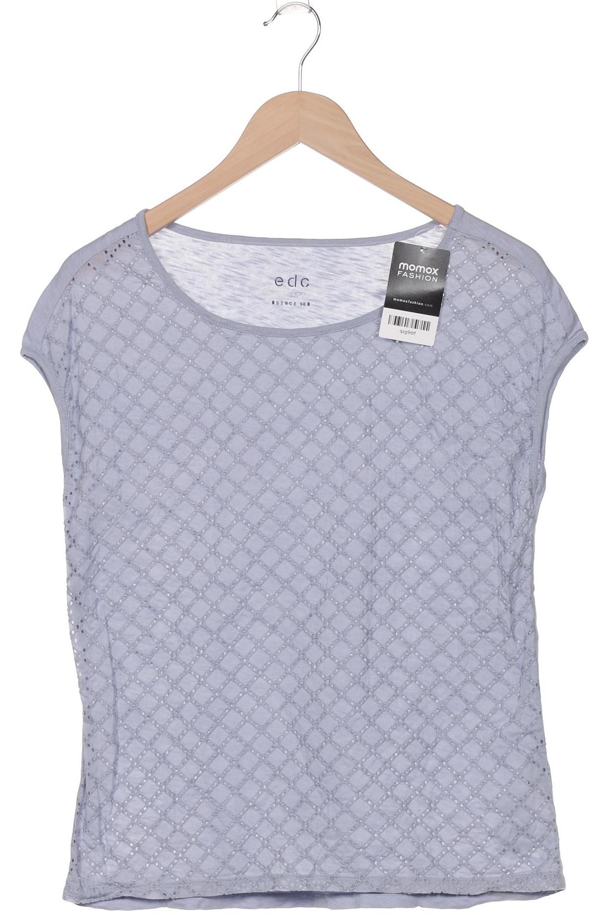 

edc by Esprit Damen T-Shirt, blau, Gr. 36