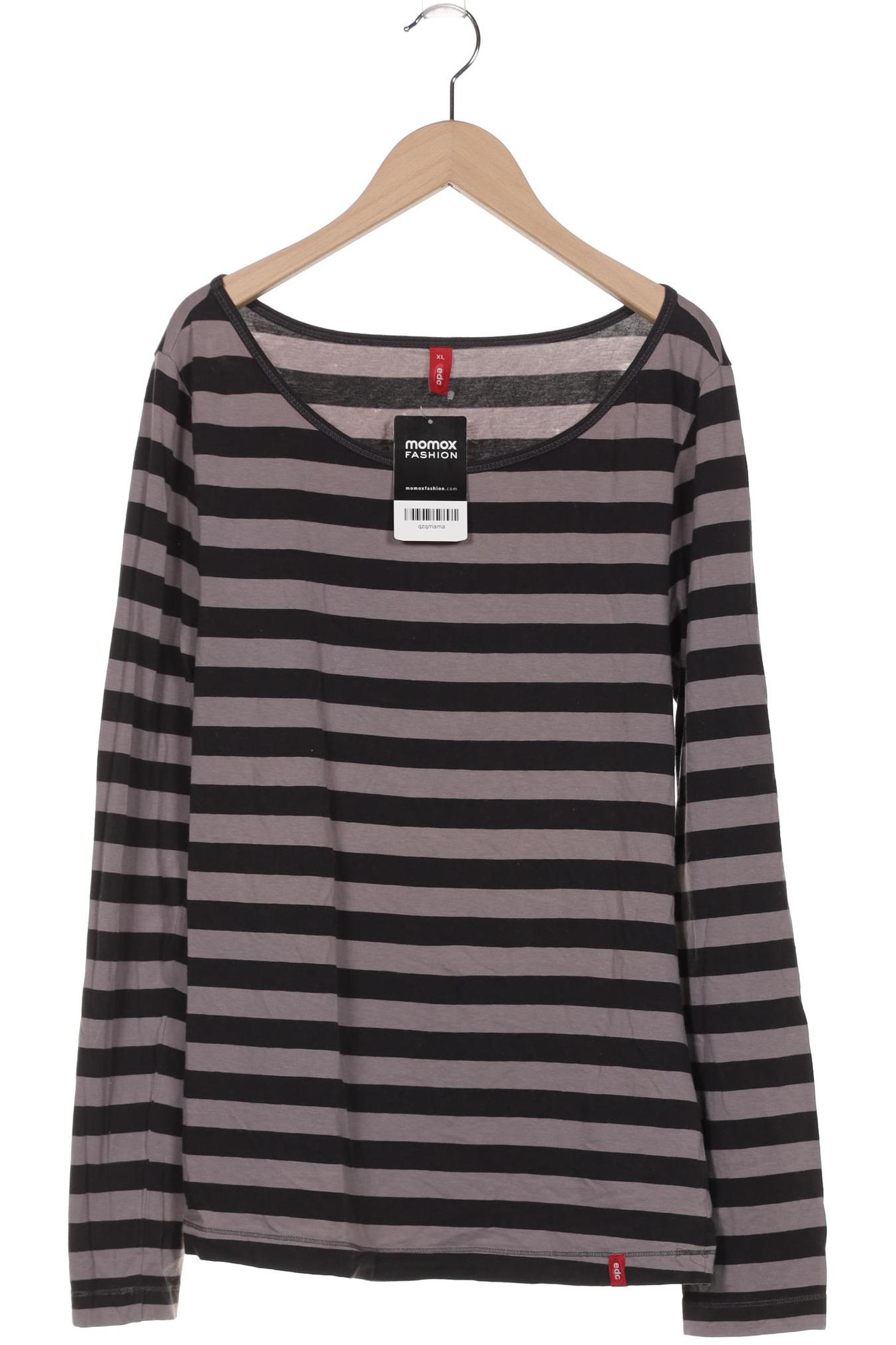 

edc by Esprit Damen Langarmshirt, grau, Gr. 44