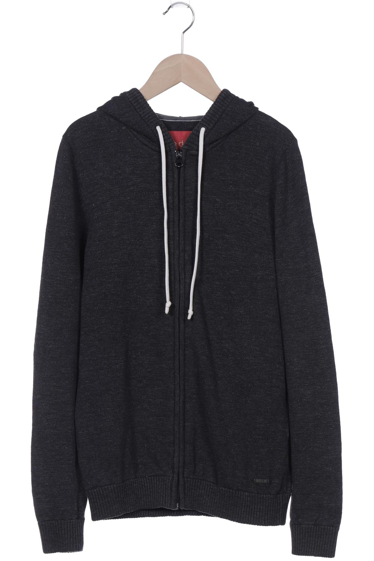 

edc by Esprit Herren Strickjacke, grau, Gr. 46