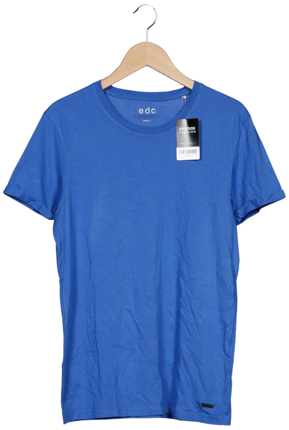 

edc by Esprit Herren T-Shirt, blau, Gr. 46