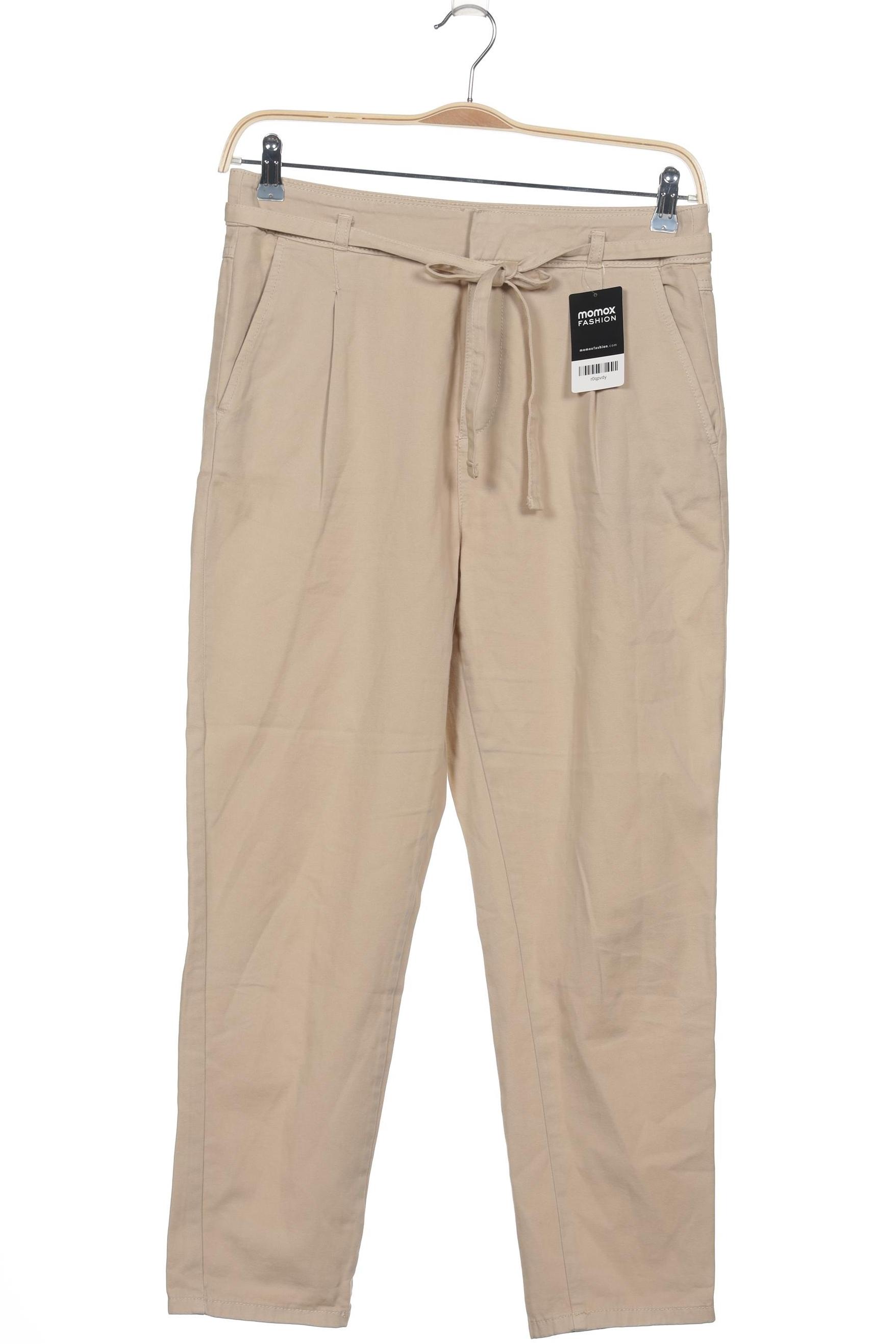 

edc by Esprit Damen Stoffhose, beige, Gr. 38