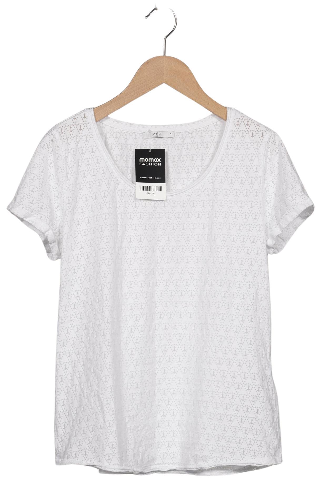 

edc by Esprit Damen T-Shirt, weiß, Gr. 38