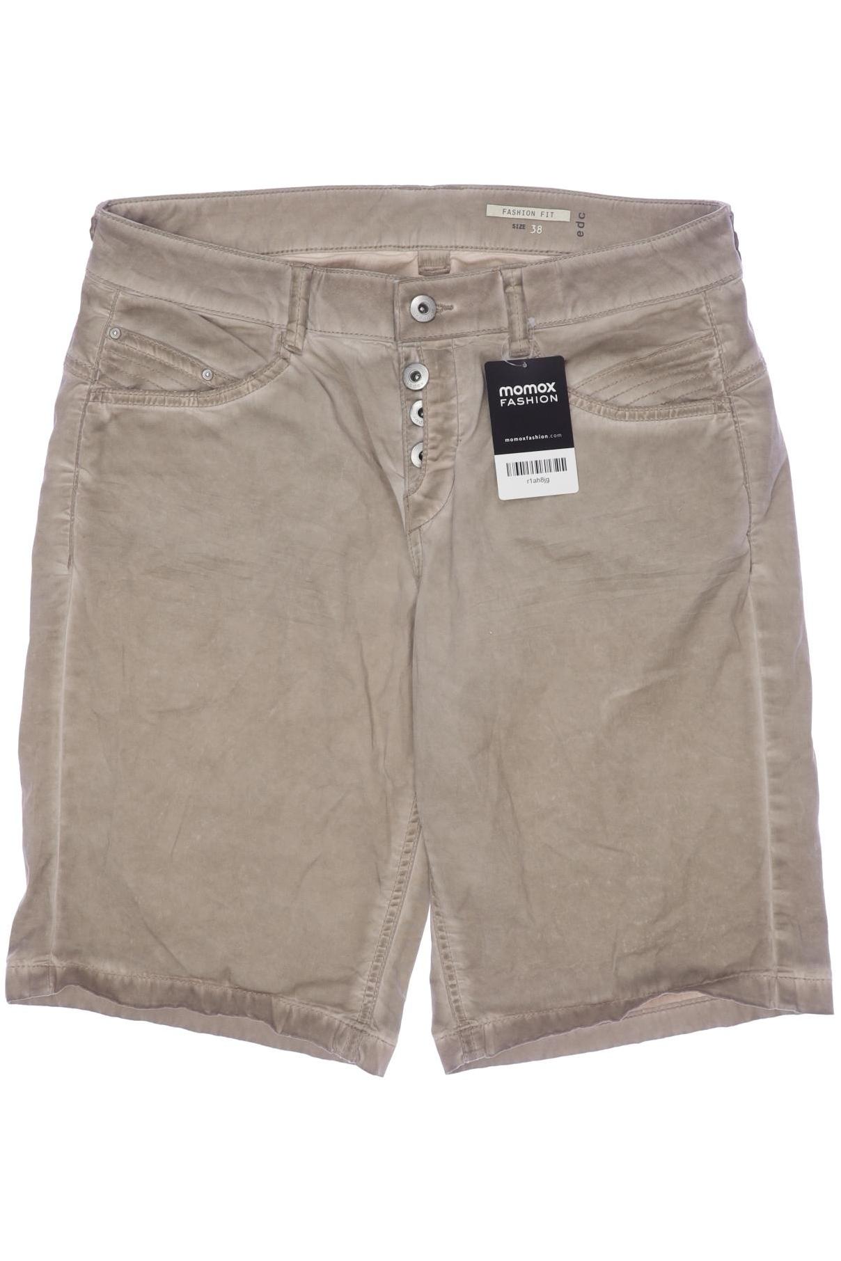 

edc by Esprit Damen Shorts, beige, Gr. 38