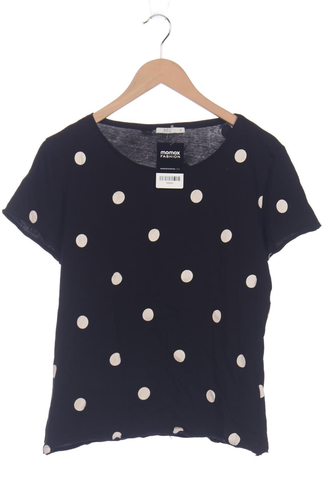 

edc by Esprit Damen T-Shirt, schwarz, Gr. 38