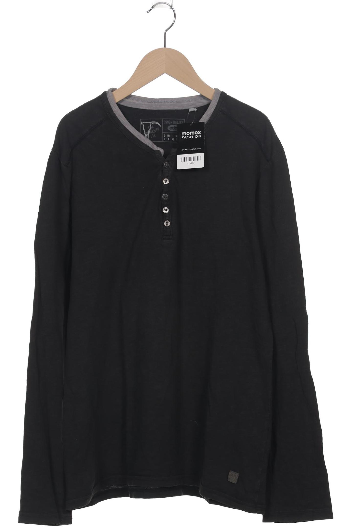 

edc by Esprit Herren Langarmshirt, schwarz, Gr. 52
