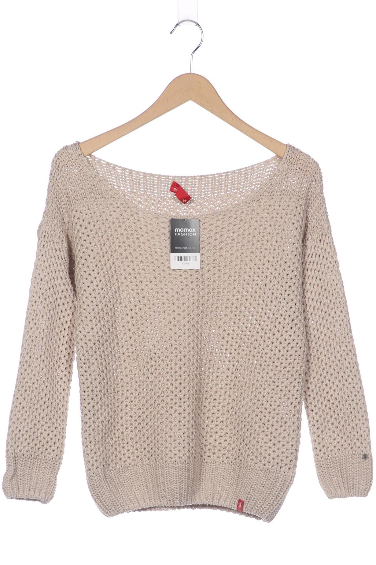 

edc by Esprit Damen Pullover, beige, Gr. 38