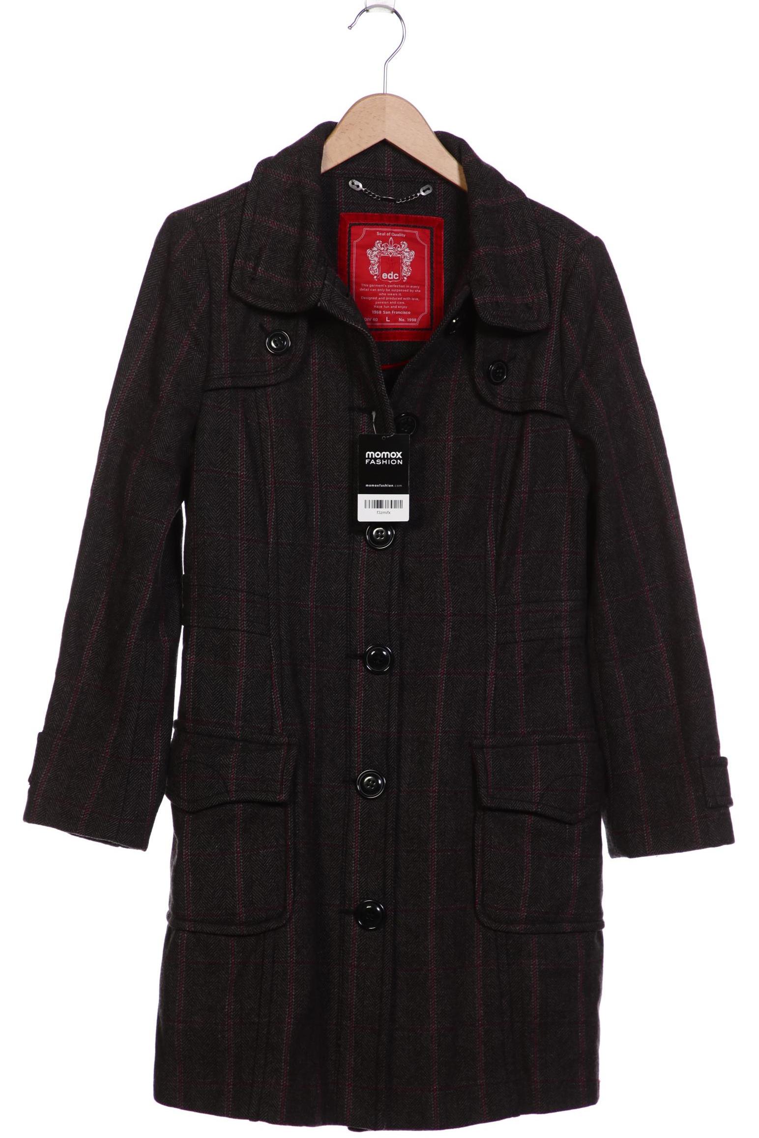 

edc by Esprit Damen Mantel, grau, Gr. 40