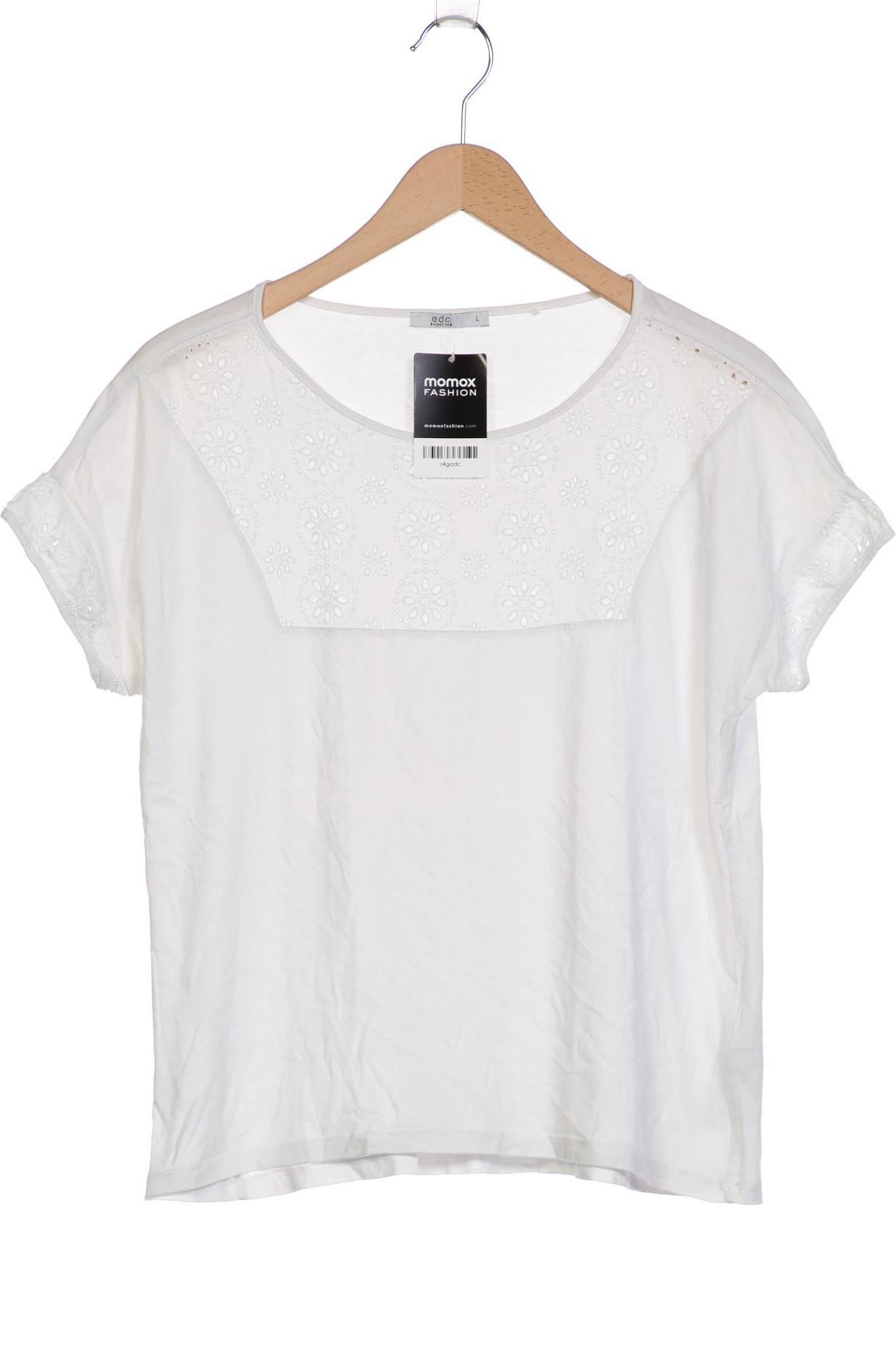 

edc by Esprit Damen T-Shirt, weiß, Gr. 42