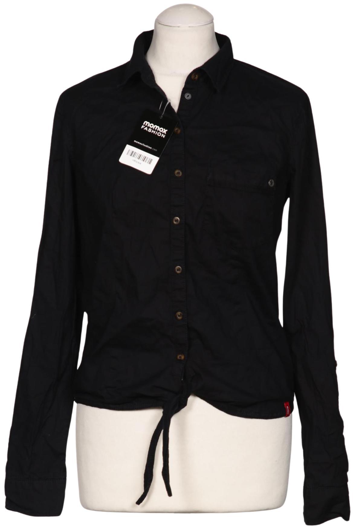 

edc by Esprit Damen Bluse, schwarz, Gr. 36