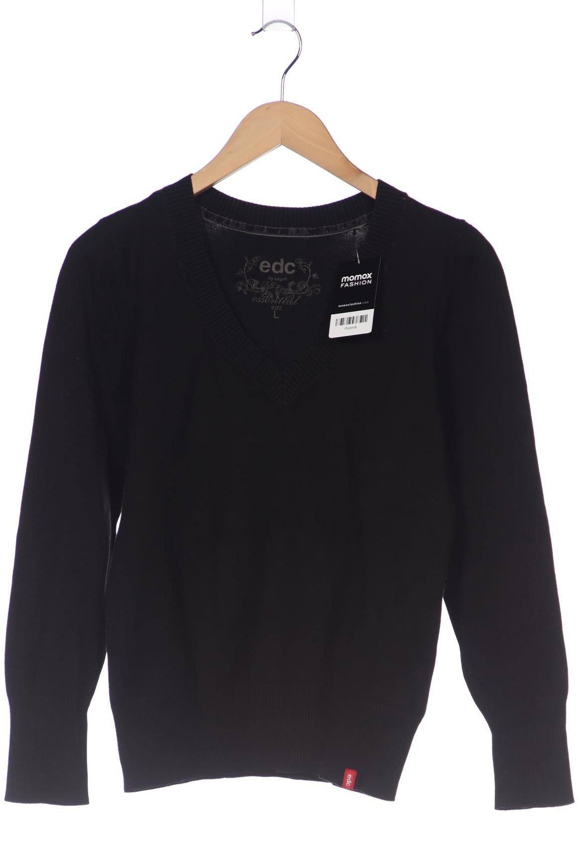 

edc by Esprit Damen Pullover, schwarz, Gr. 42