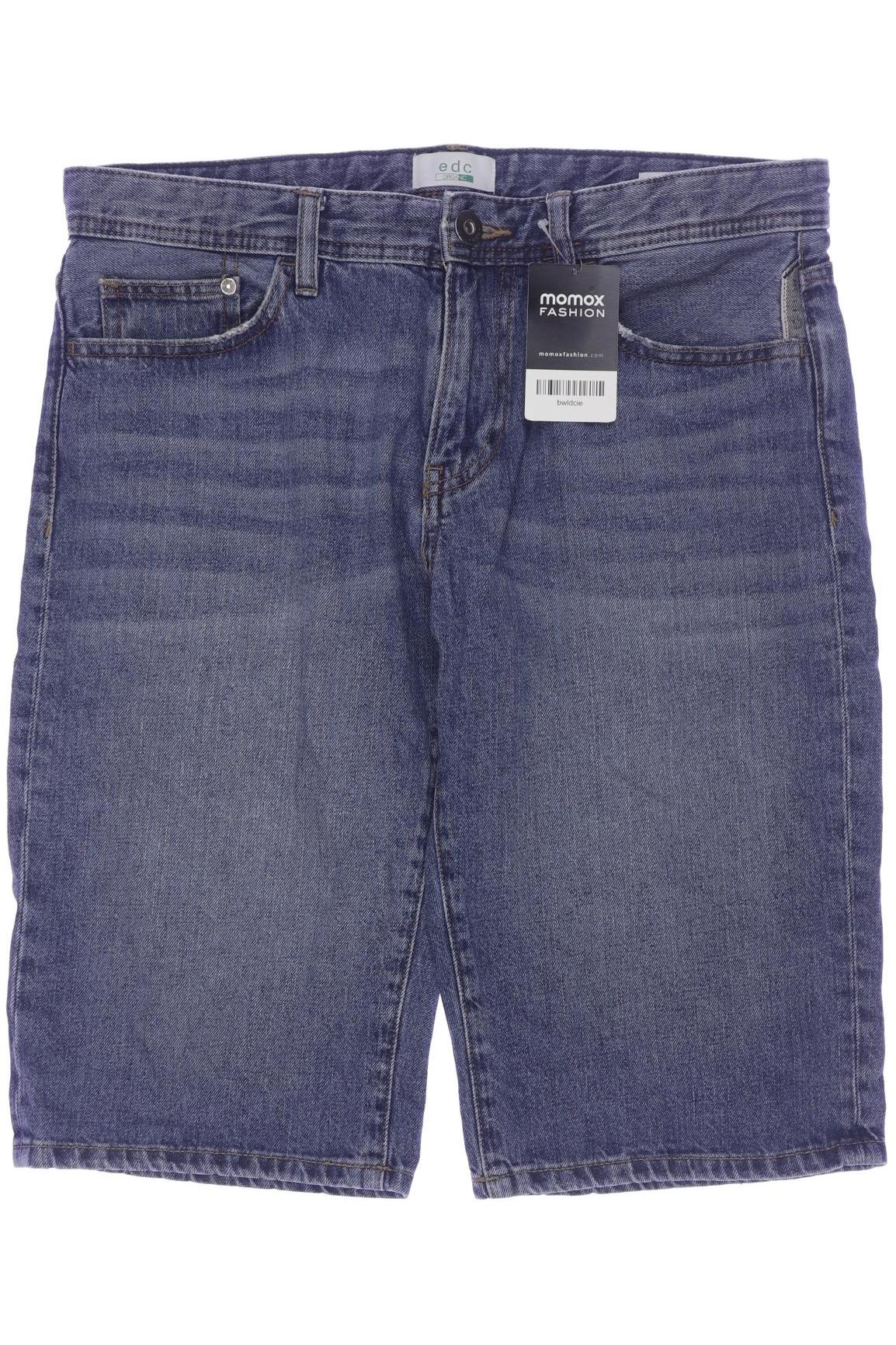 

edc by Esprit Herren Shorts, blau, Gr. 30