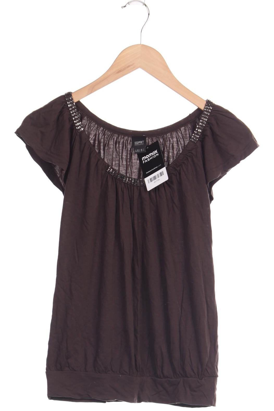 

edc by Esprit Damen T-Shirt, braun, Gr. 34