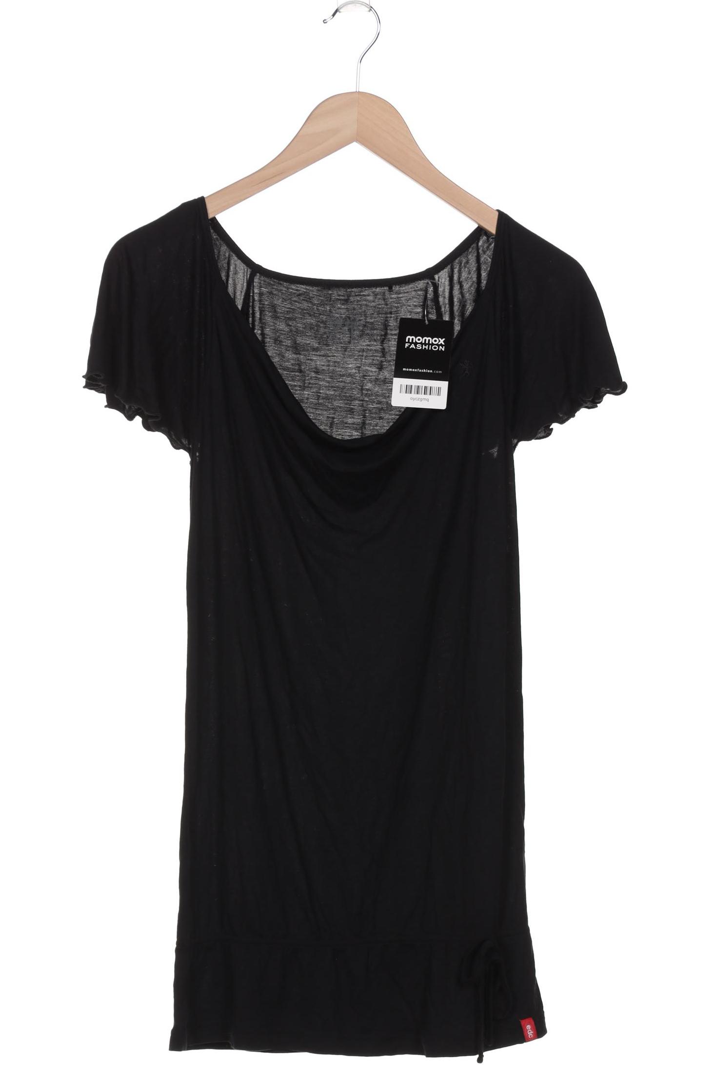 

edc by Esprit Damen T-Shirt, schwarz, Gr. 34
