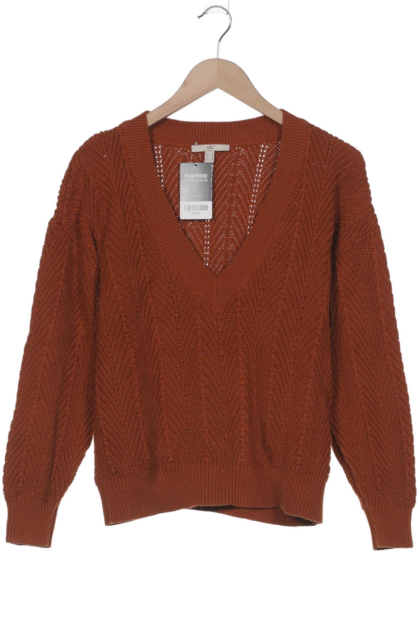 

edc by Esprit Damen Pullover, braun, Gr. 38