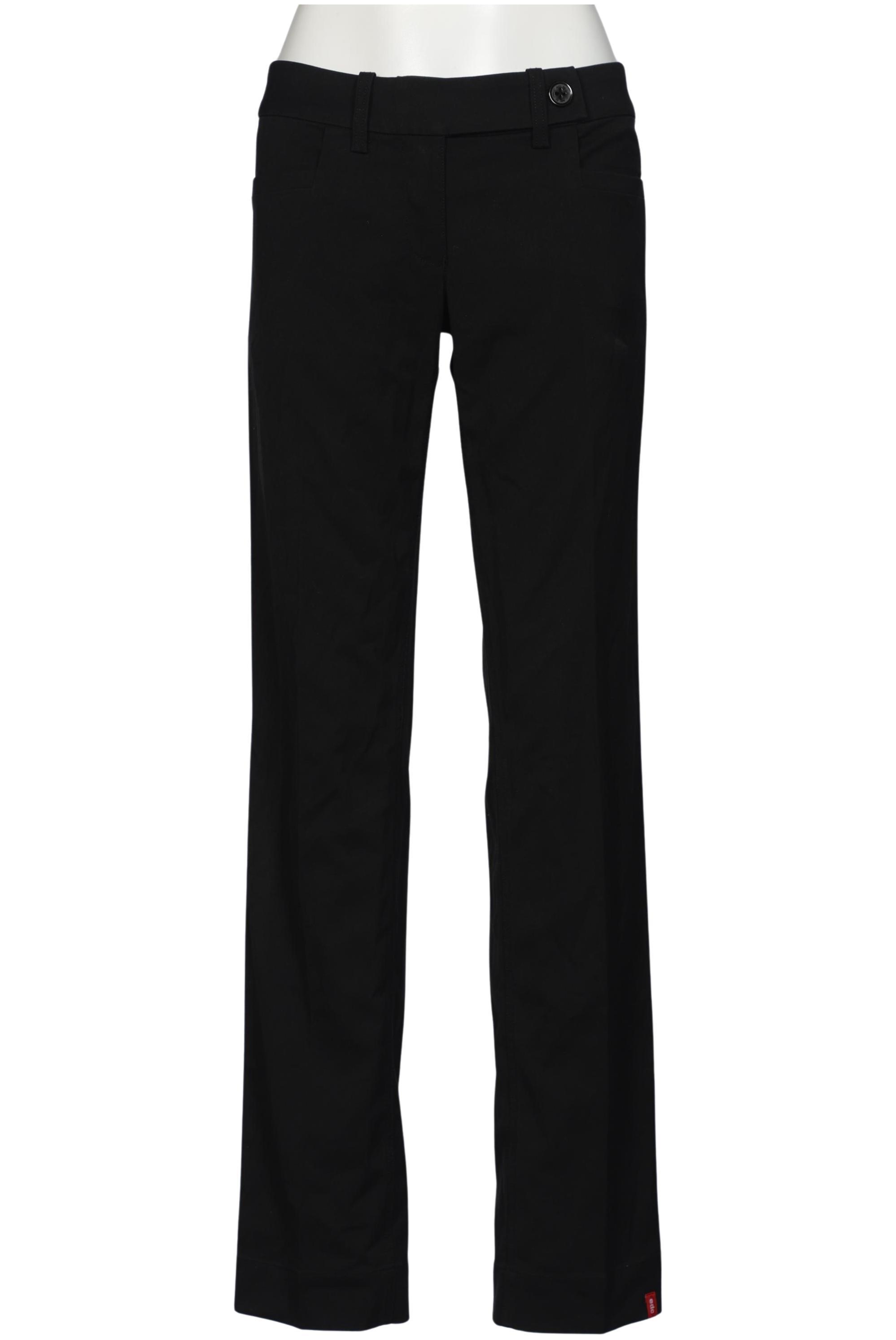 

edc by Esprit Damen Stoffhose, schwarz, Gr. 38