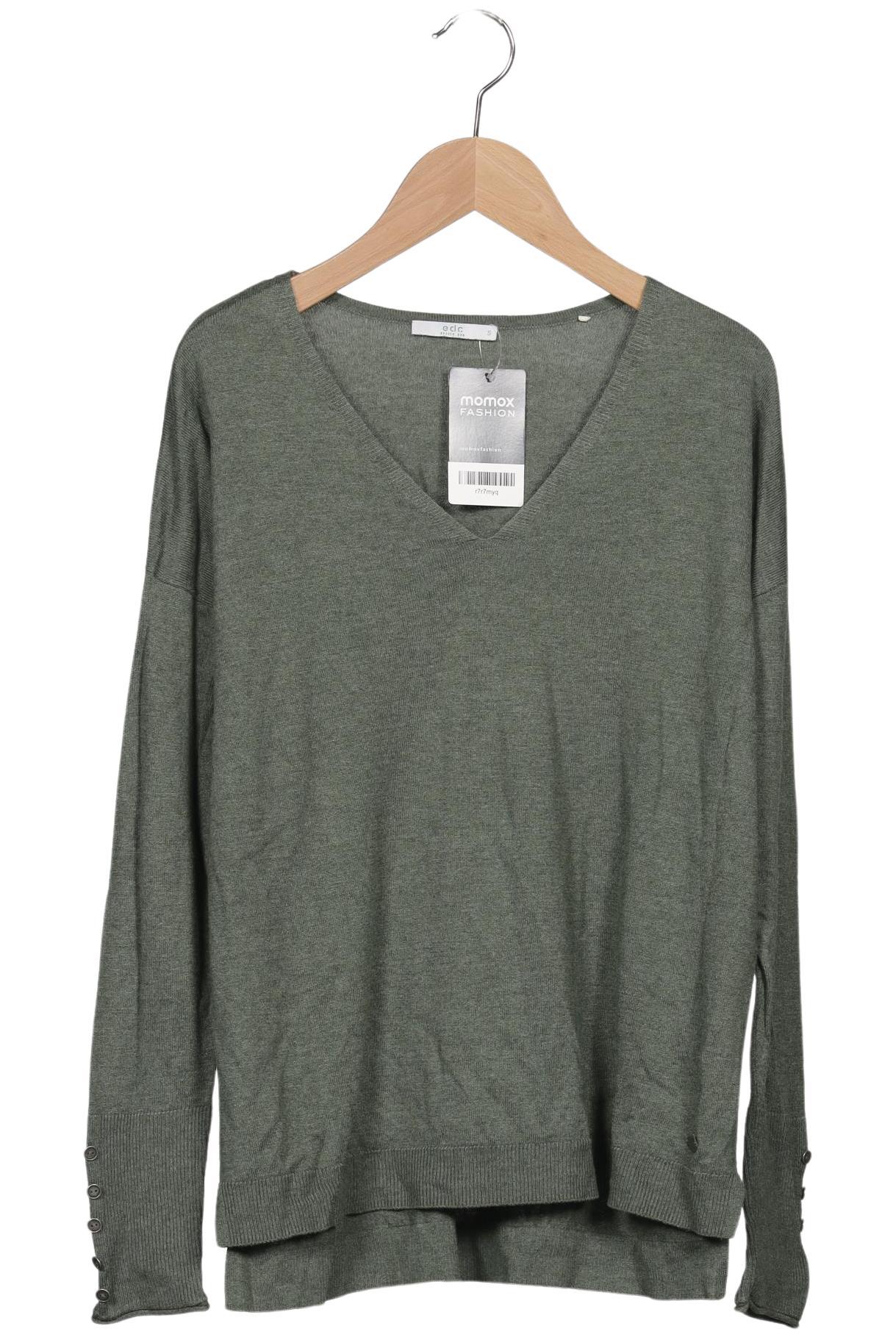 

edc by Esprit Damen Pullover, grün, Gr. 36