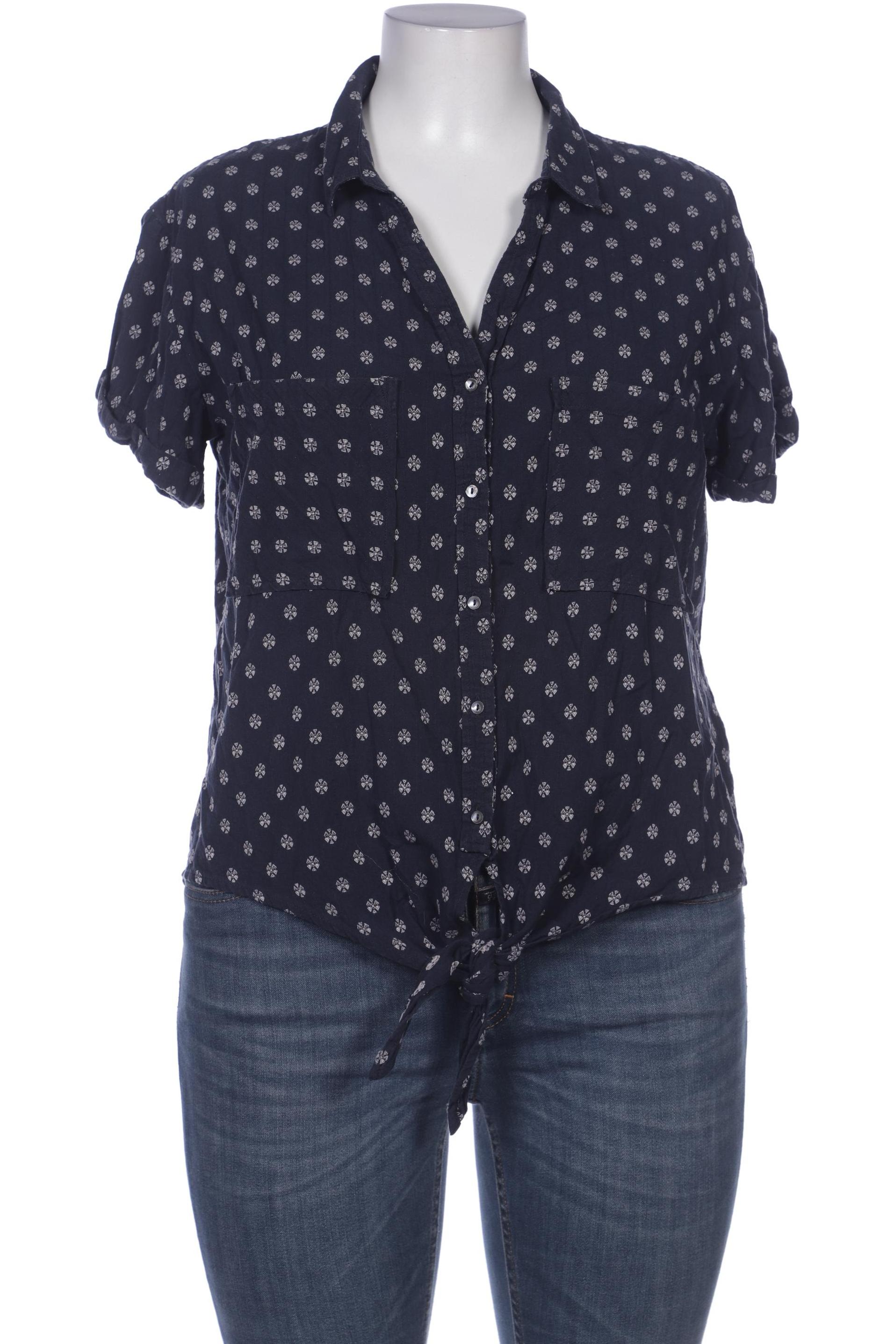 

edc by Esprit Damen Bluse, marineblau, Gr. 44