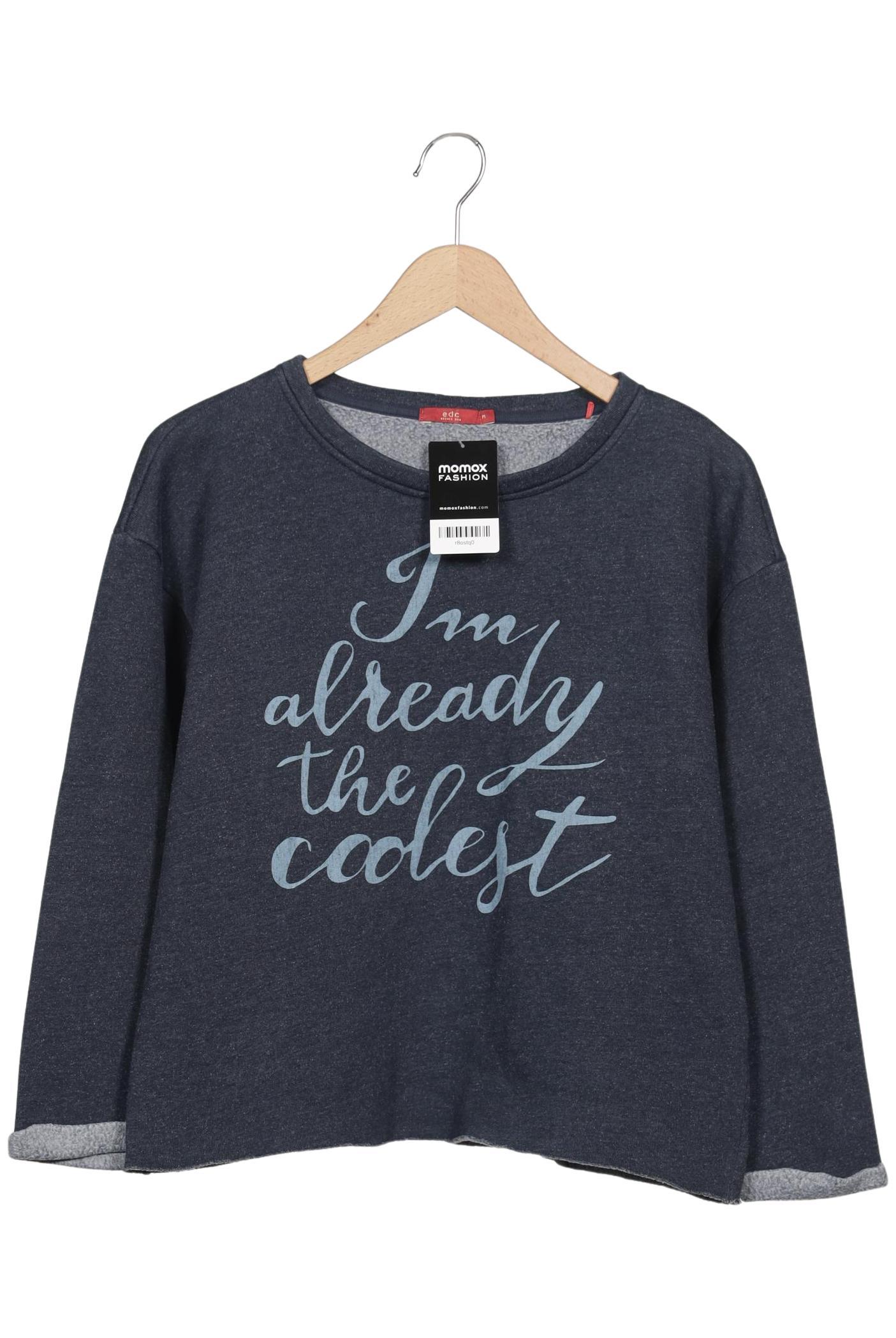 

edc by Esprit Damen Sweatshirt, marineblau, Gr. 38