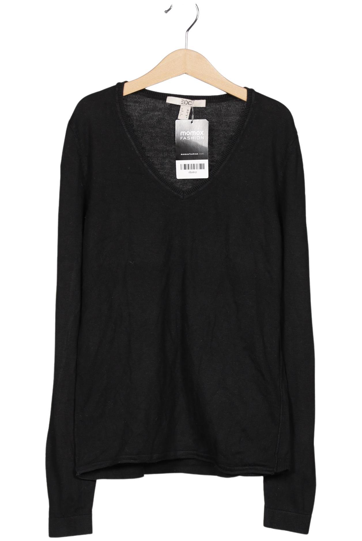 

edc by Esprit Damen Pullover, schwarz, Gr. 34